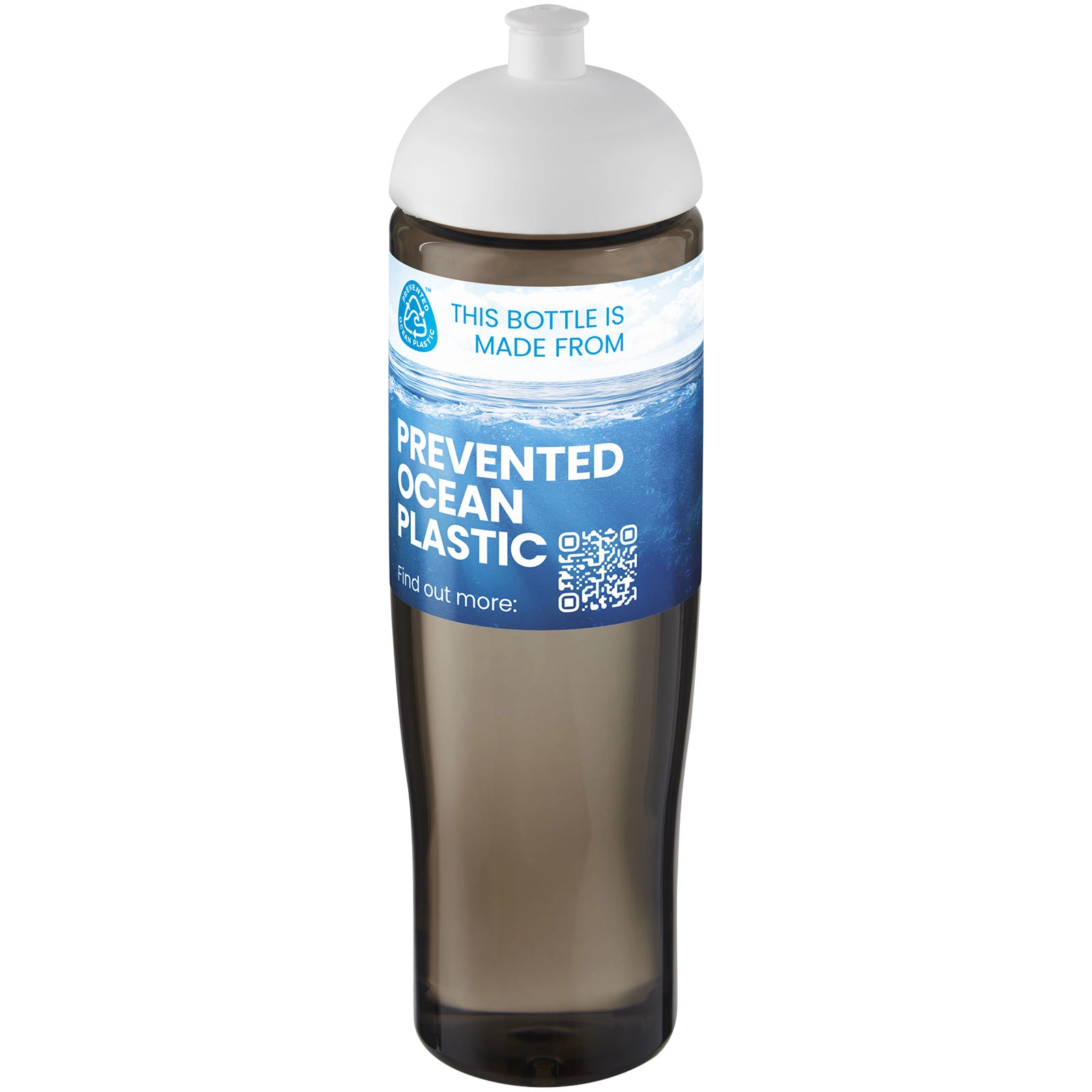 Immagine Borraccia sportiva da 700 ml con coperchio a cupola H2O Active® Eco Tempo