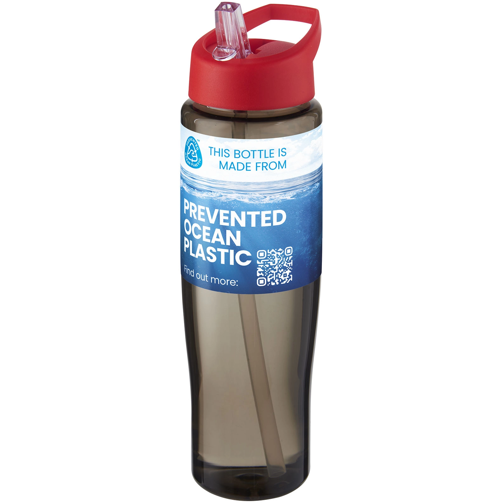 Immagine Borraccia sportiva da 700 ml con coperchio con beccuccio H2O Active® Eco Tempo