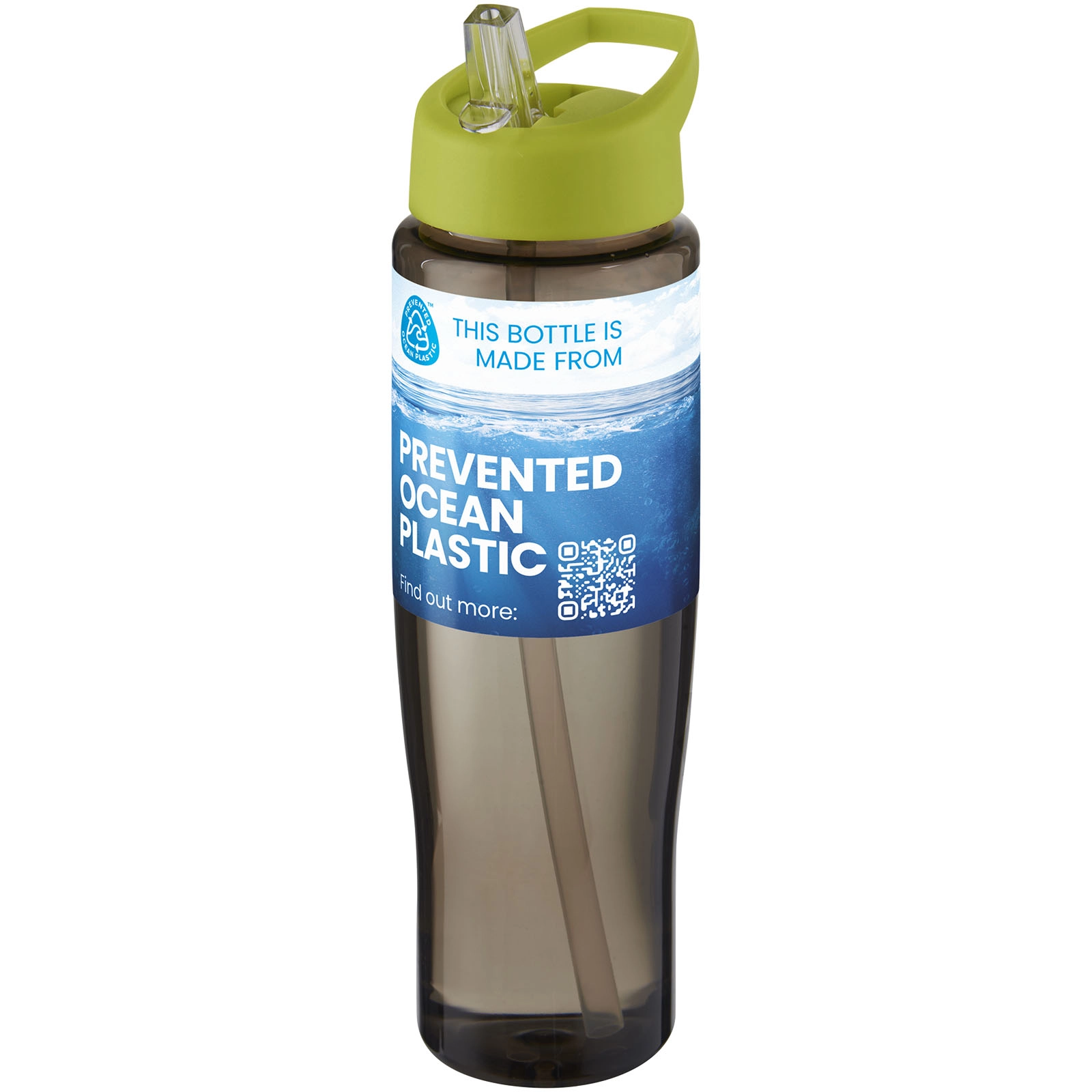 Immagine Borraccia sportiva da 700 ml con coperchio con beccuccio H2O Active® Eco Tempo