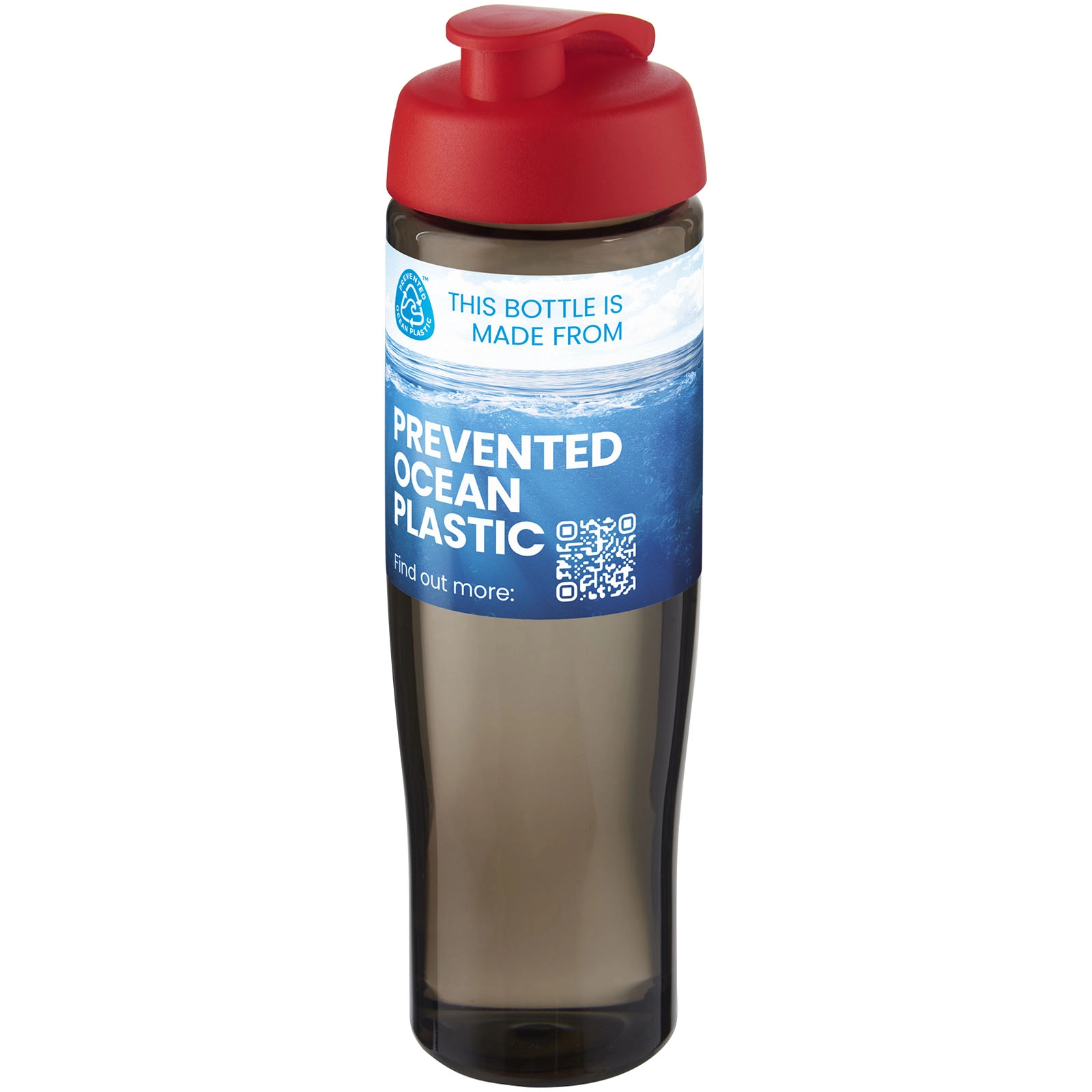 Immagine Borraccia sportiva da 700 ml con coperchio a scatto H2O Active® Eco Tempo