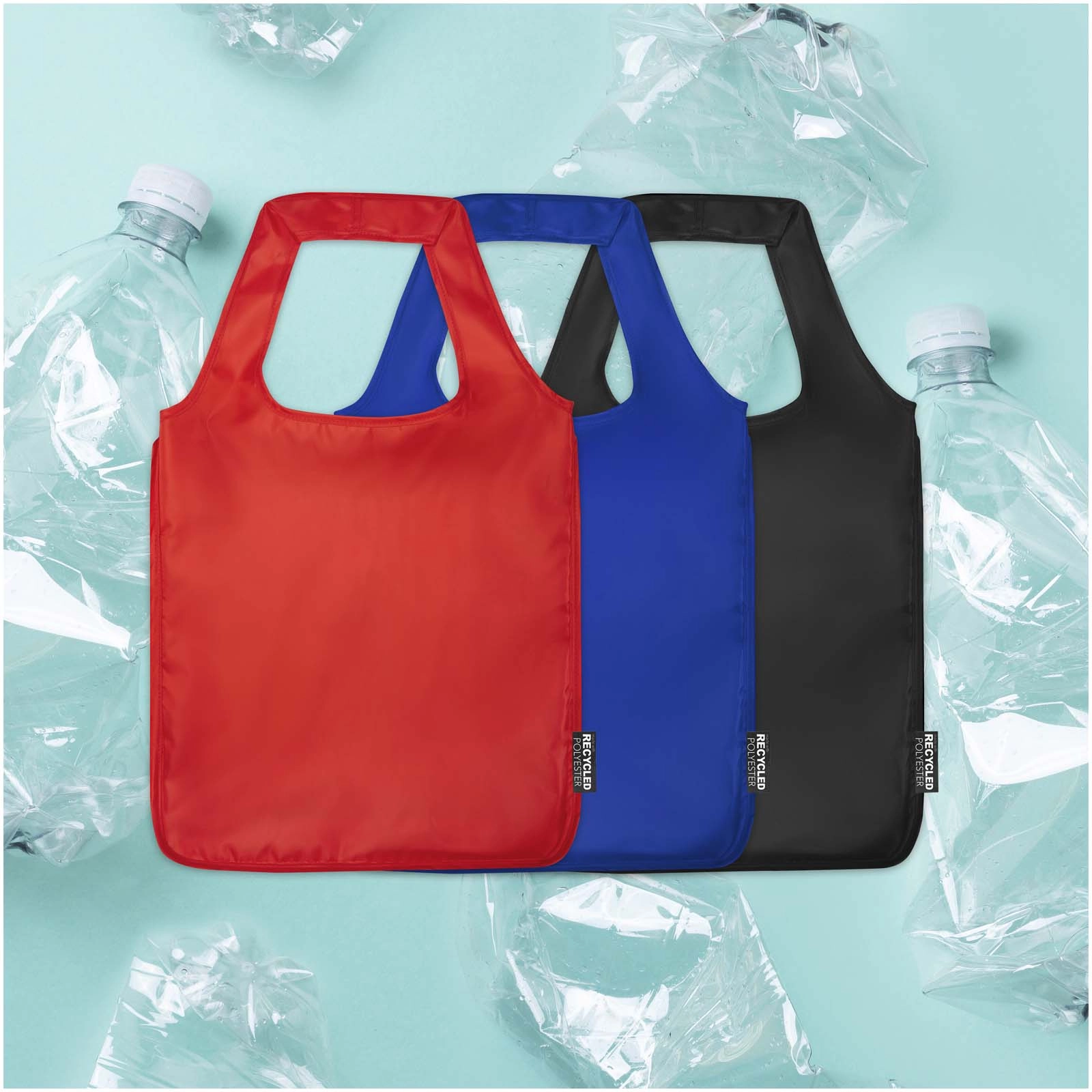Immagine Tote bag pieghevole grande Ash in PET riciclato - 14L