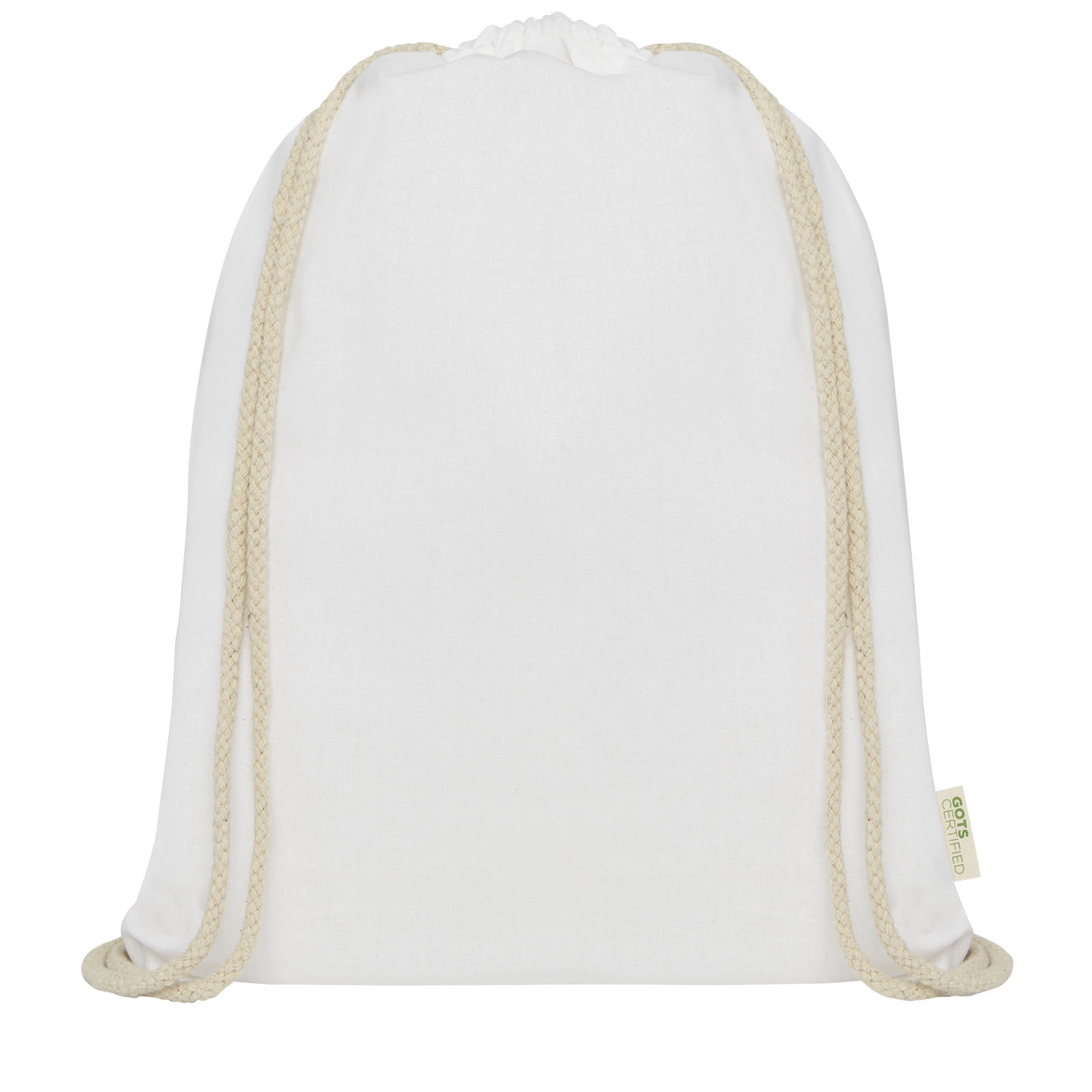 Immagine Zaino con cordoncino Orissa da 140 g/m² in cotone organico - 5L