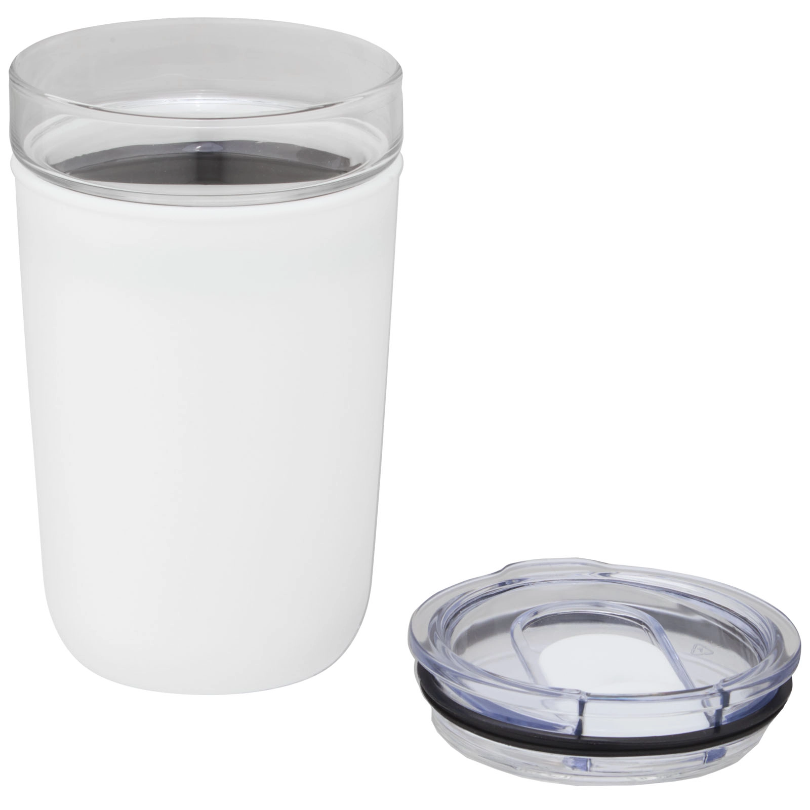 Immagine Bicchiere Bello da 420 ml in vetro con parete esterna in plastica riciclata