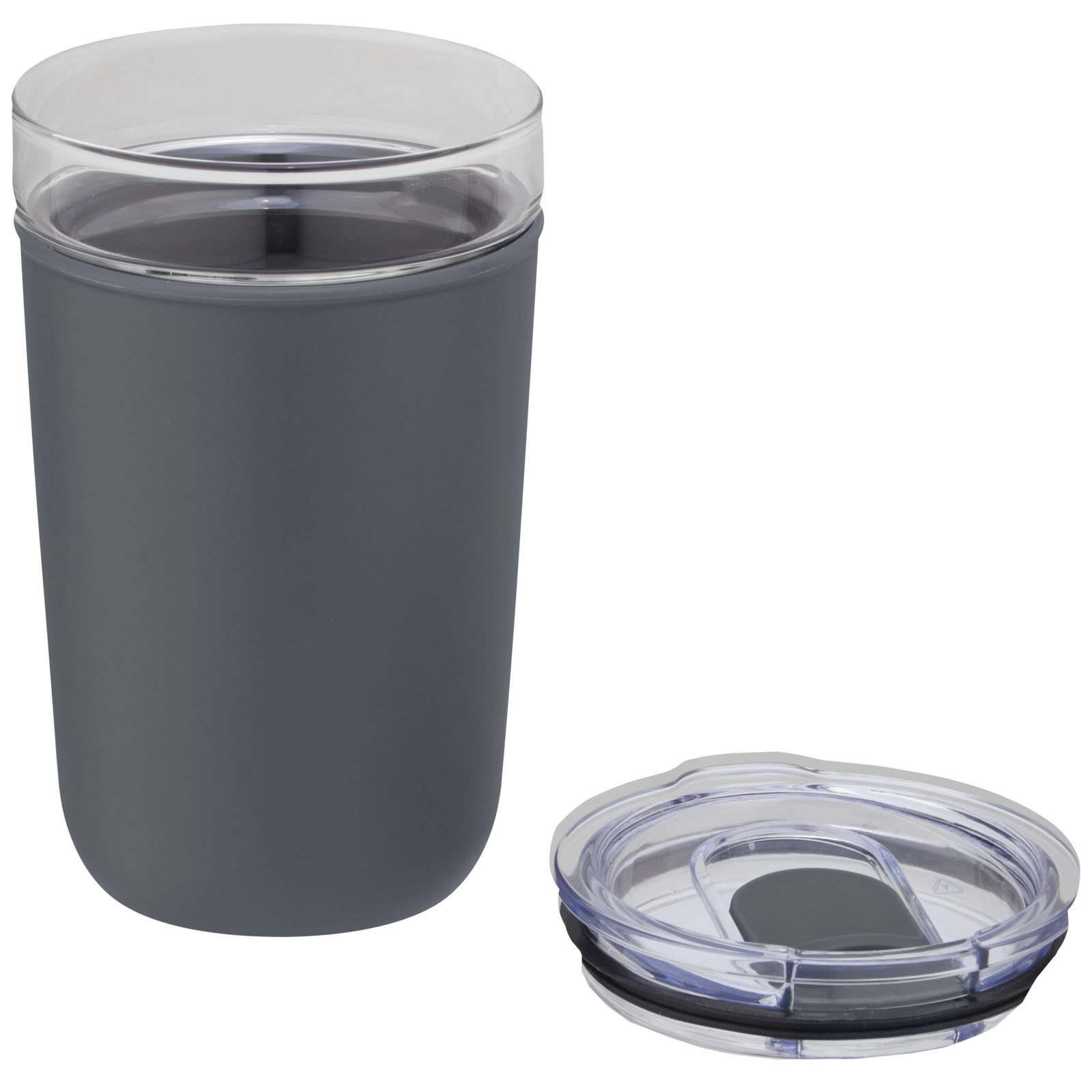 Immagine Bicchiere Bello da 420 ml in vetro con parete esterna in plastica riciclata