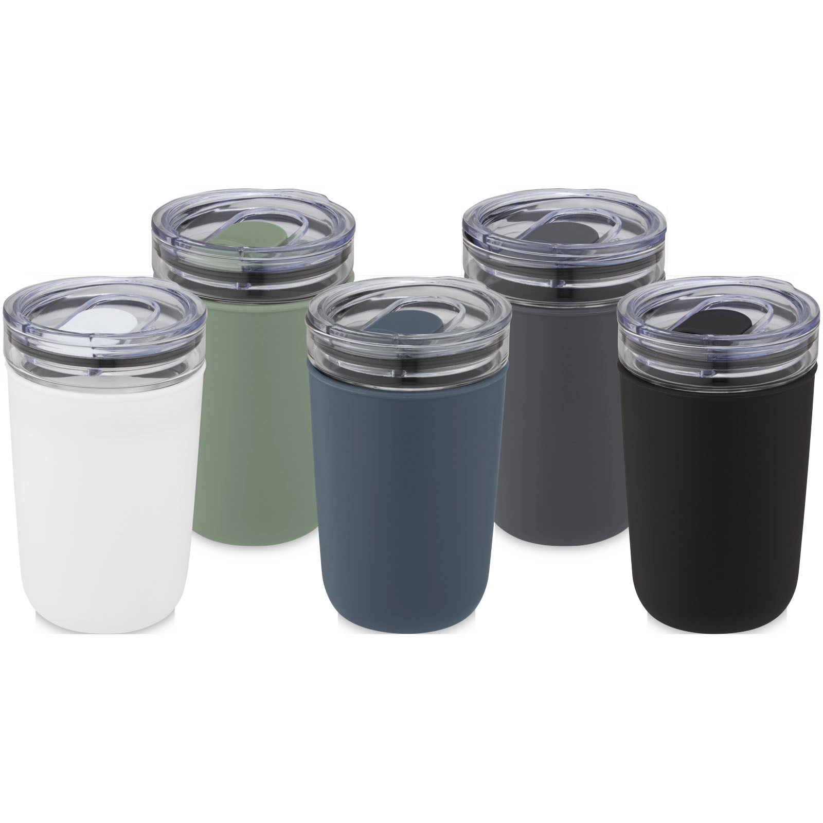 Immagine Bicchiere Bello da 420 ml in vetro con parete esterna in plastica riciclata