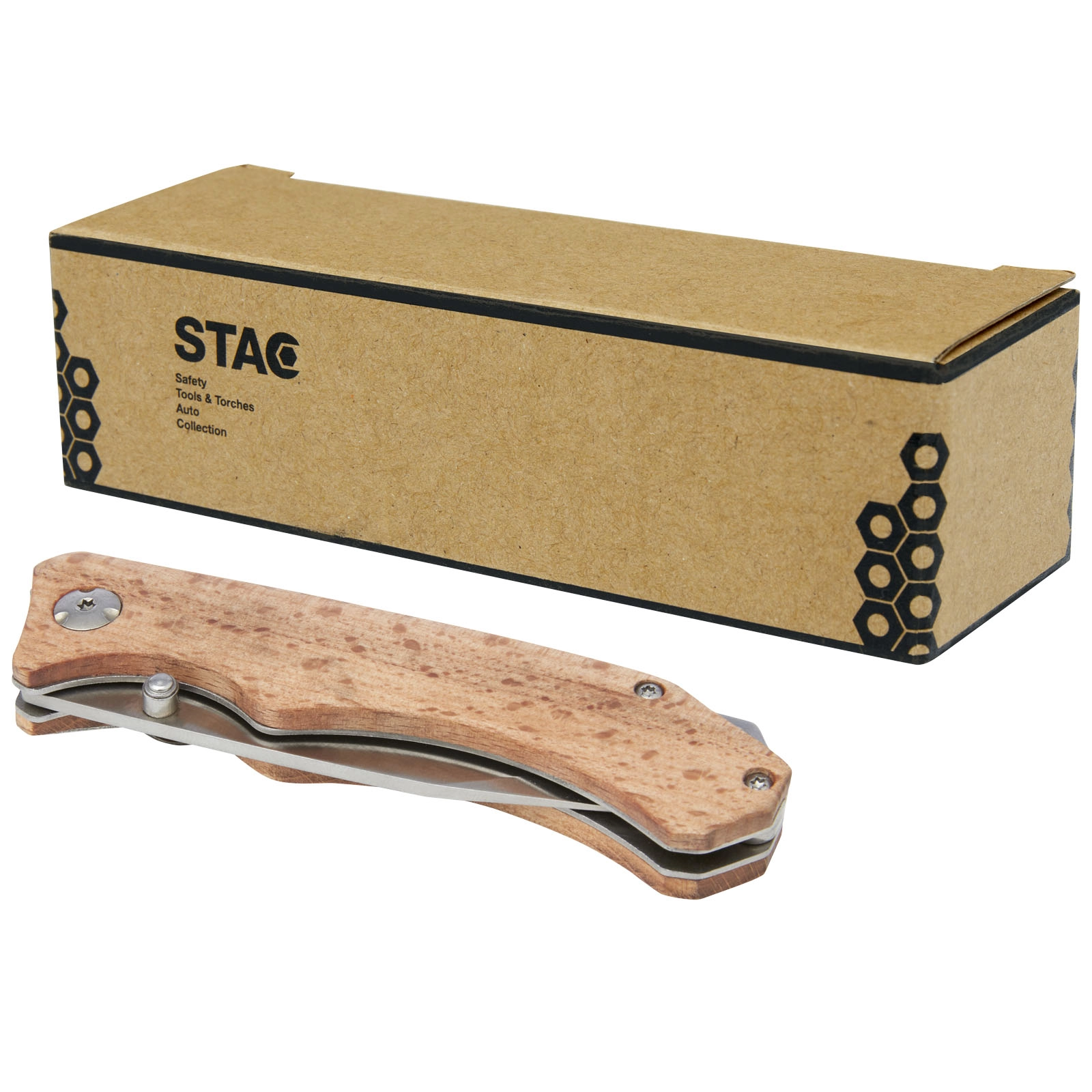 Immagine Coltello tascabile Dave in legno con clip per cintura