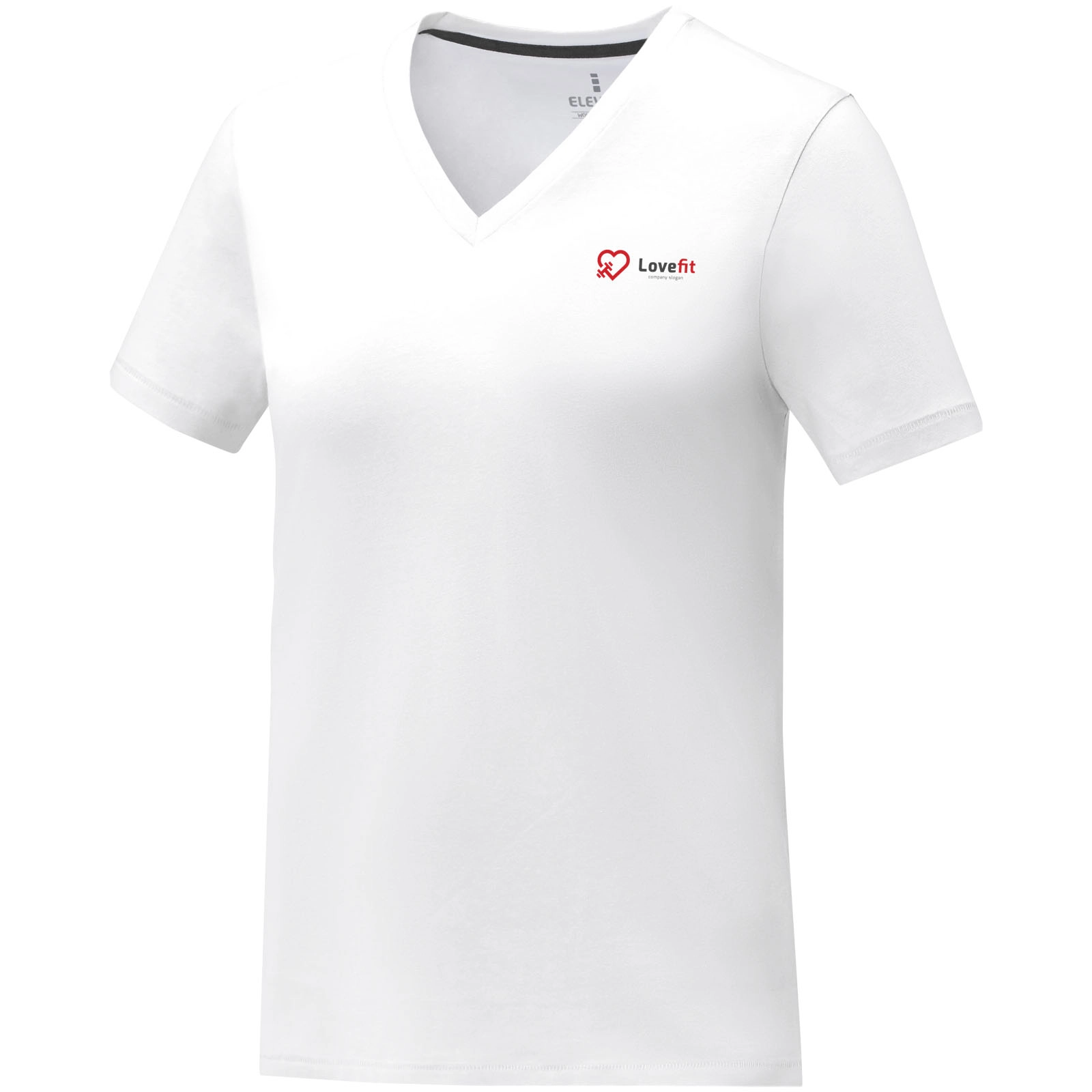 Immagine T-shirt Somoto da donna a manica corta con collo a V 