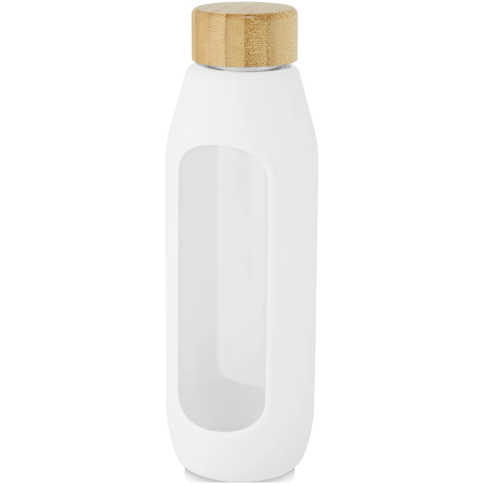 Immagine Borraccia in vetro borosilicato da 600 ml con impugnatura in silicone Tidan