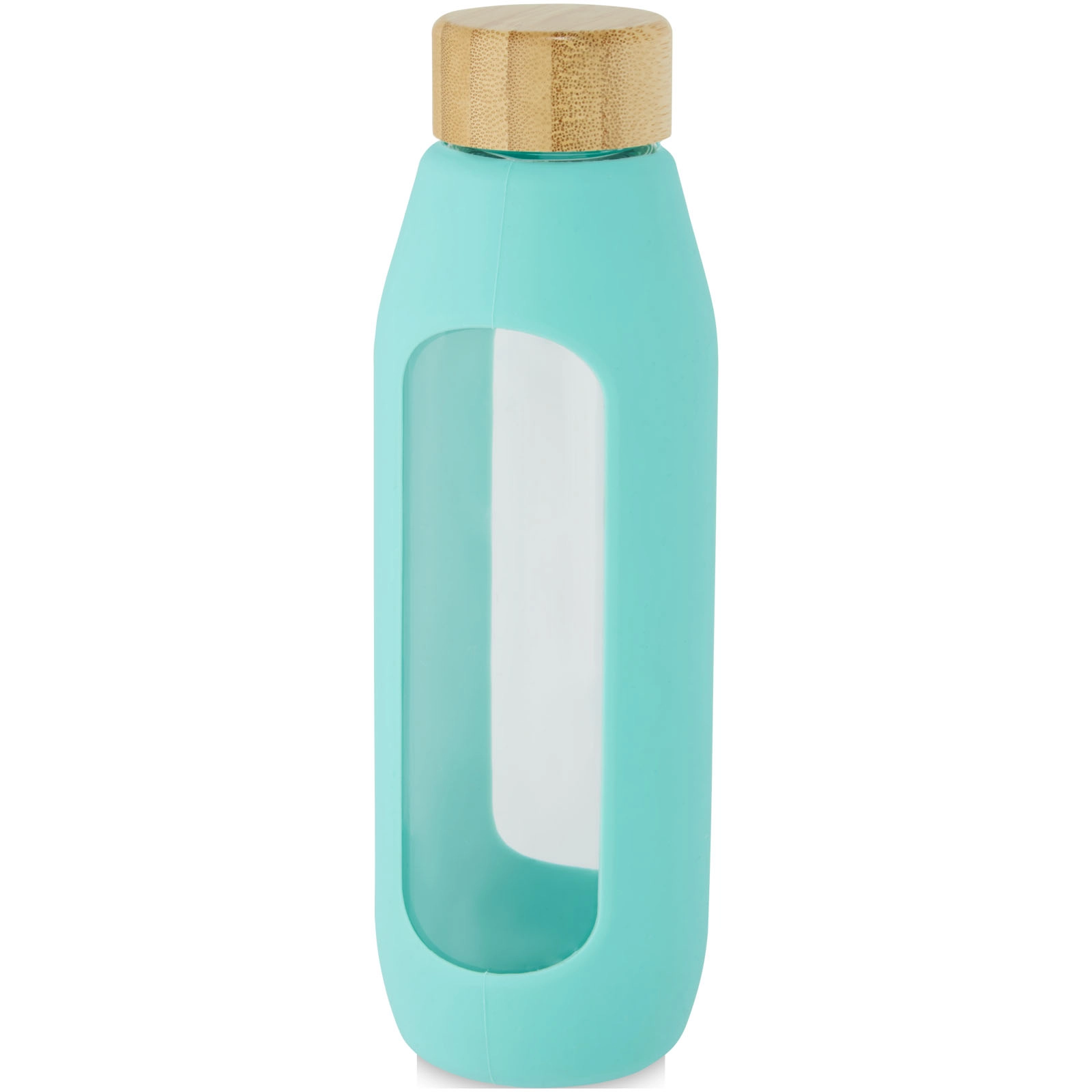 Immagine Borraccia in vetro borosilicato da 600 ml con impugnatura in silicone Tidan