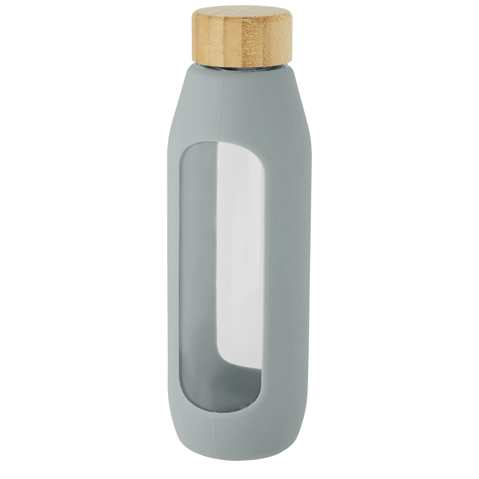 Immagine Borraccia in vetro borosilicato da 600 ml con impugnatura in silicone Tidan