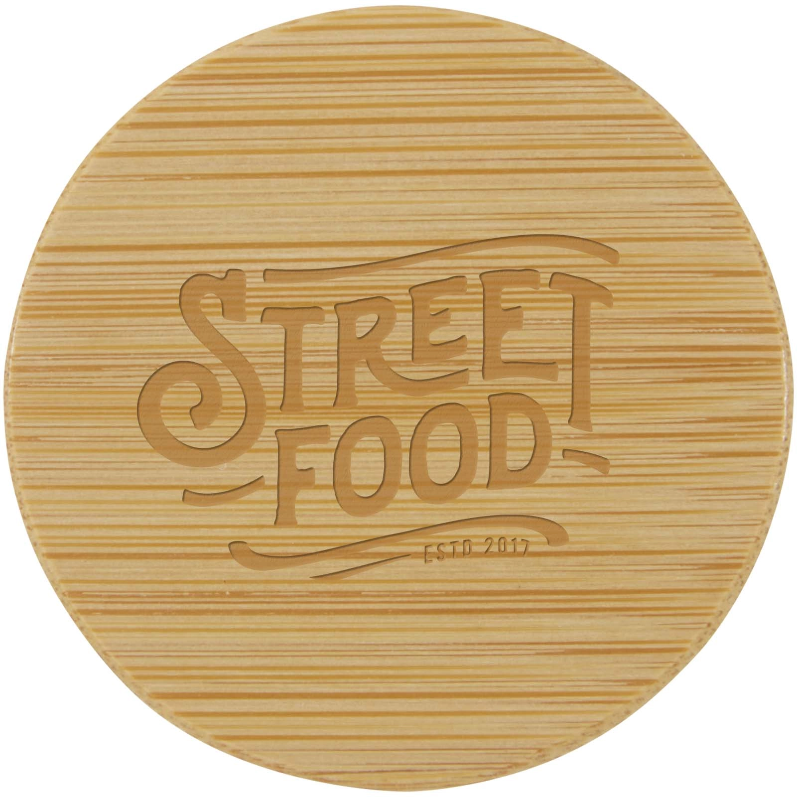 Immagine Borraccia in vetro borosilicato da 600 ml con impugnatura in silicone Tidan