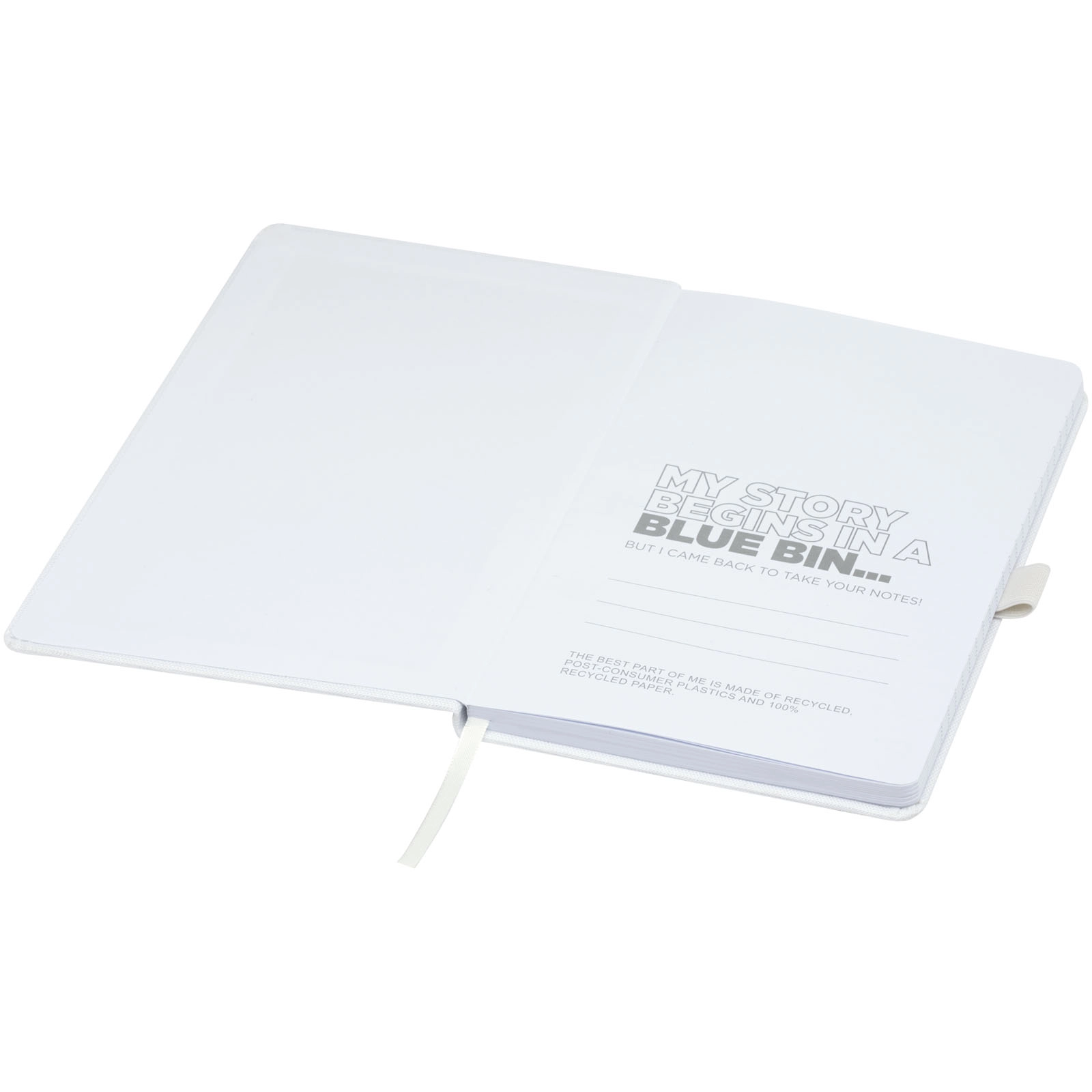 Immagine Blocco note A5 in carta riciclata con cover in PET riciclato Honua