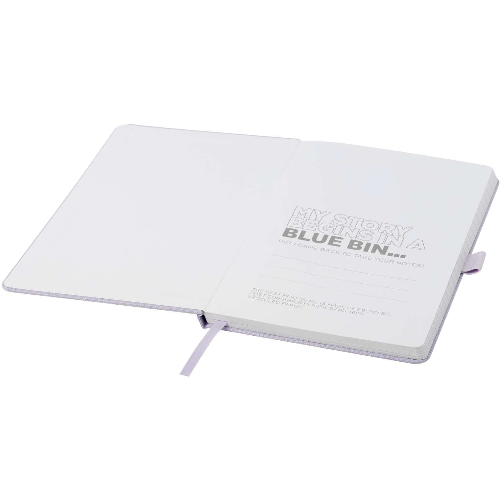 Immagine Blocco note A5 in carta riciclata con cover in PET riciclato Honua