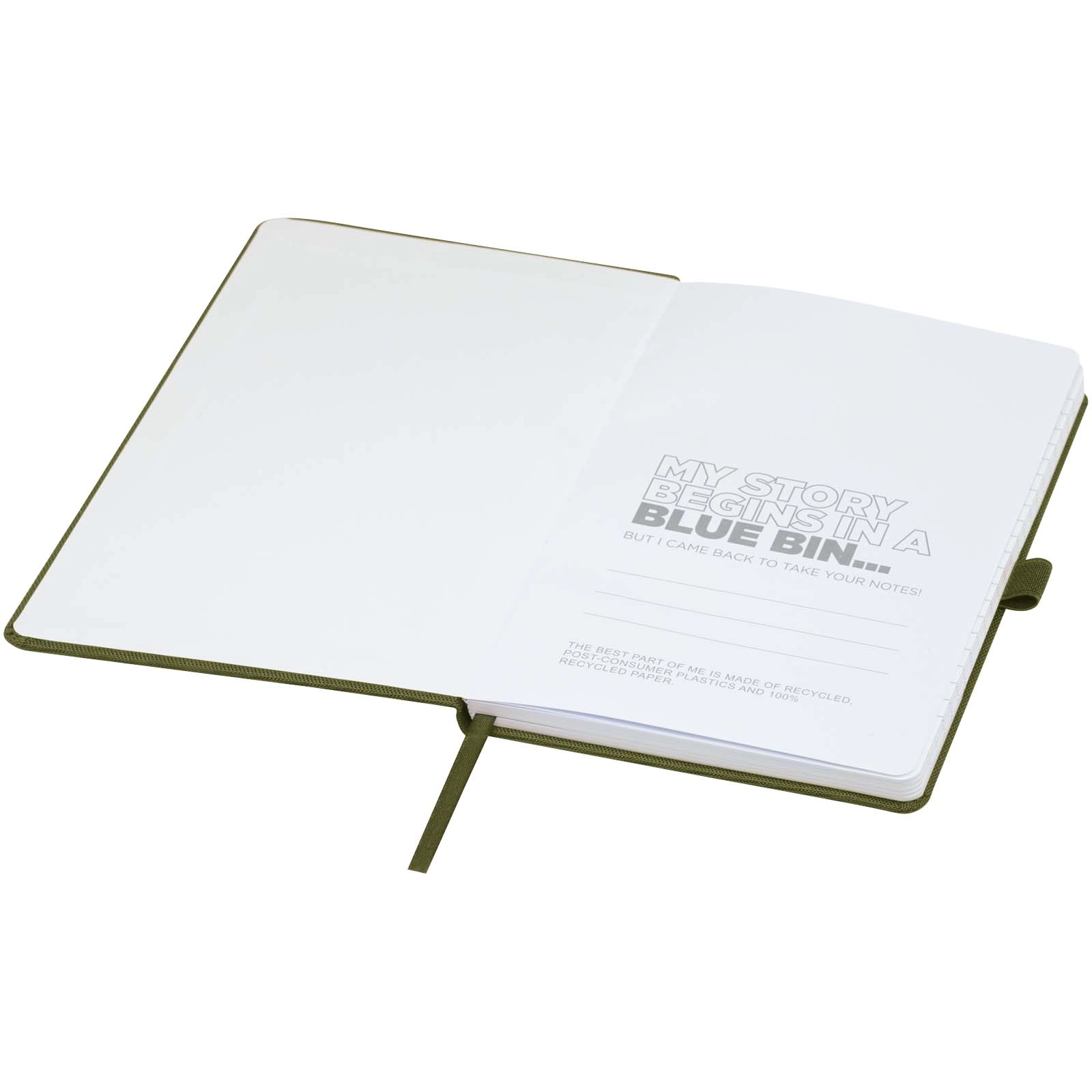 Immagine Blocco note A5 in carta riciclata con cover in PET riciclato Honua