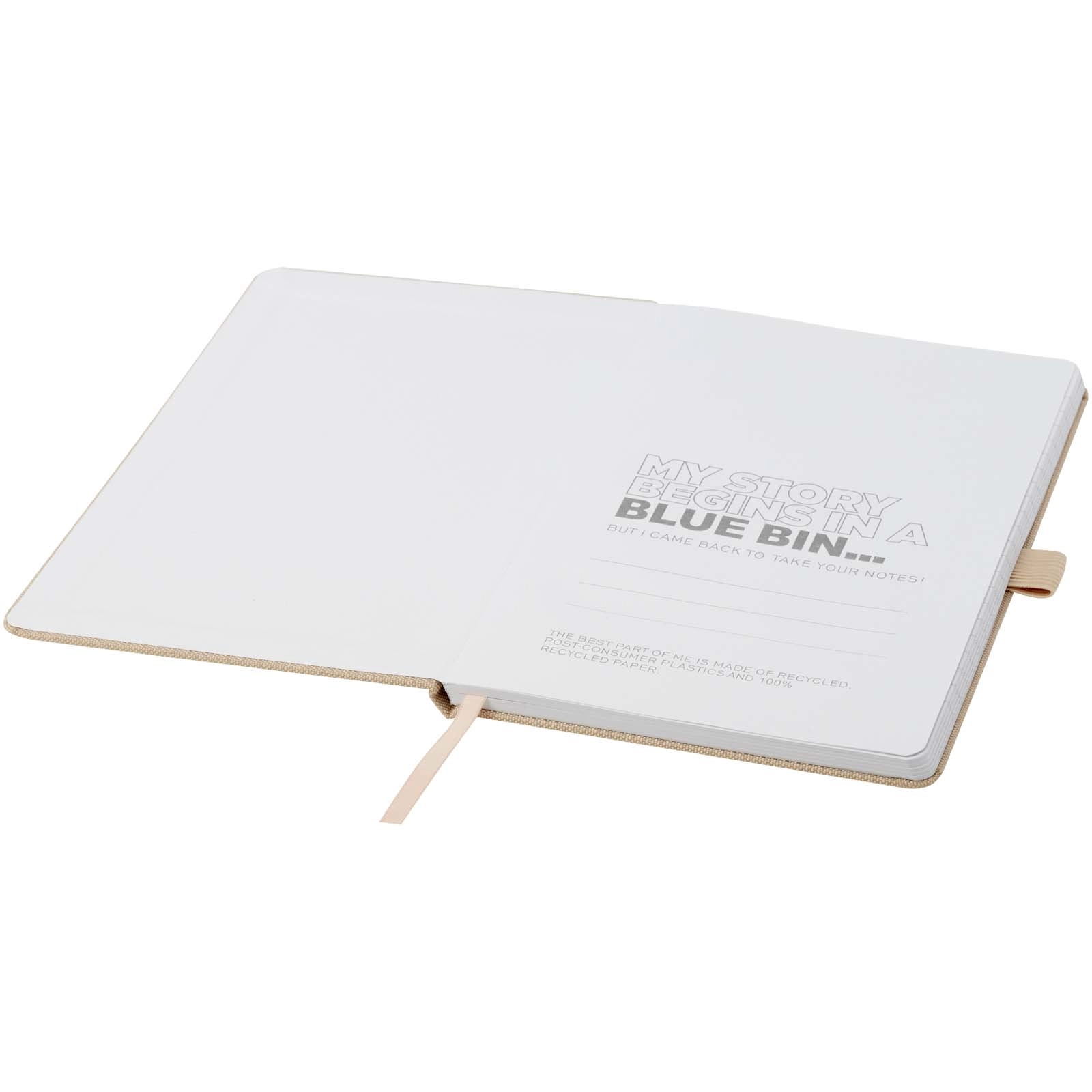 Immagine Blocco note A5 in carta riciclata con cover in PET riciclato Honua