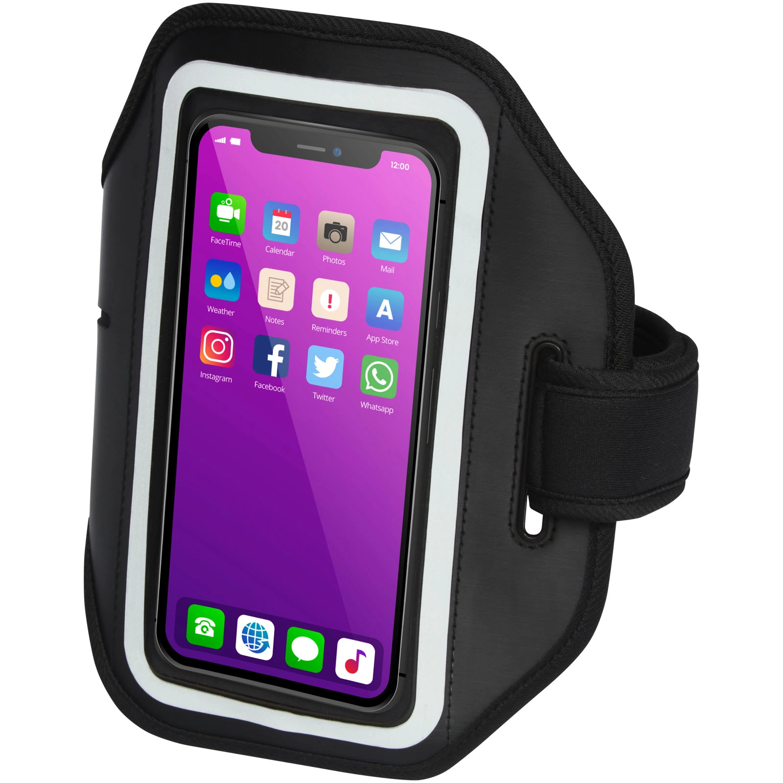 Immagine Bracciale Haile per smartphone riflettente con cover trasparente