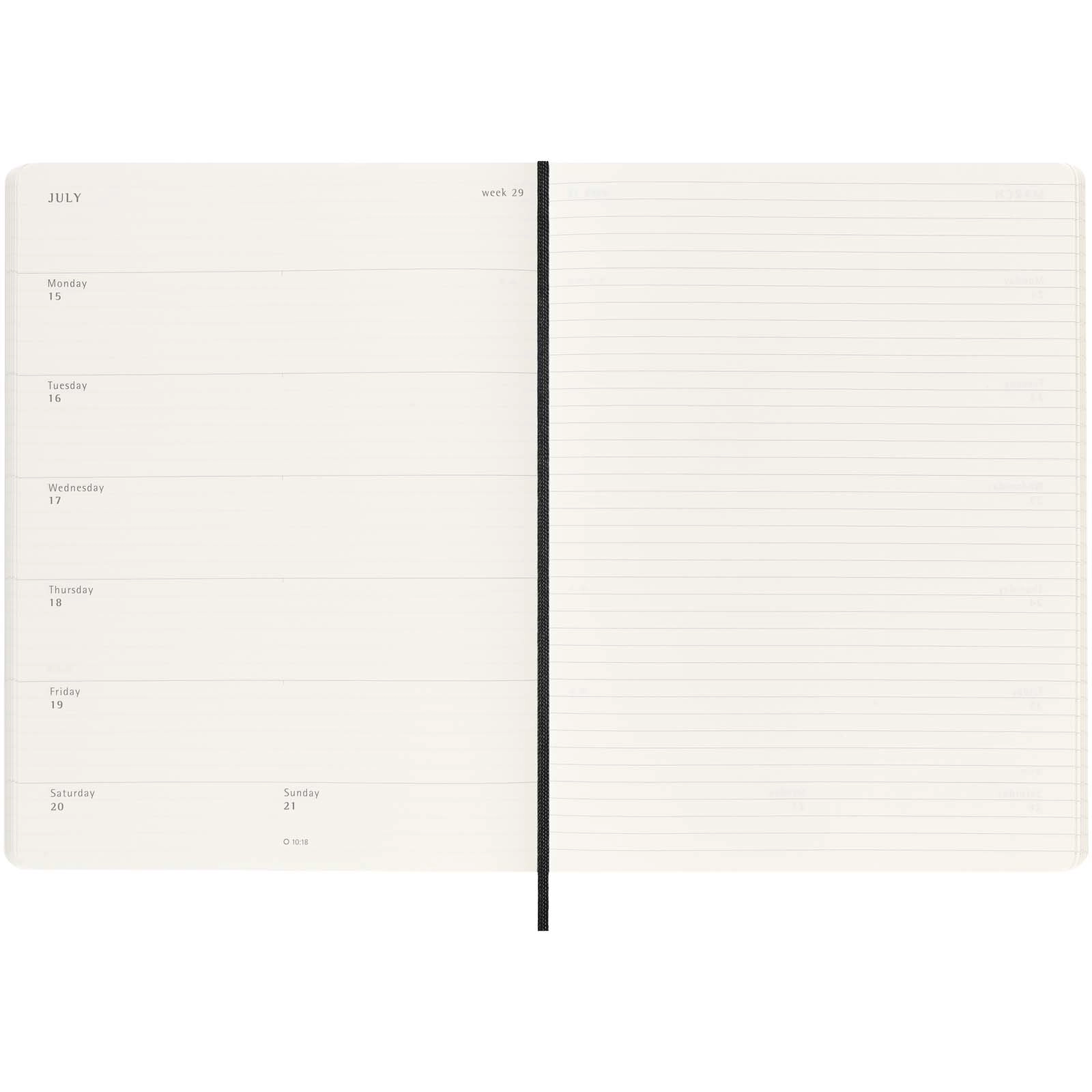 Immagine Blocco note 12 mesi formato XL con copertina morbida Moleskine