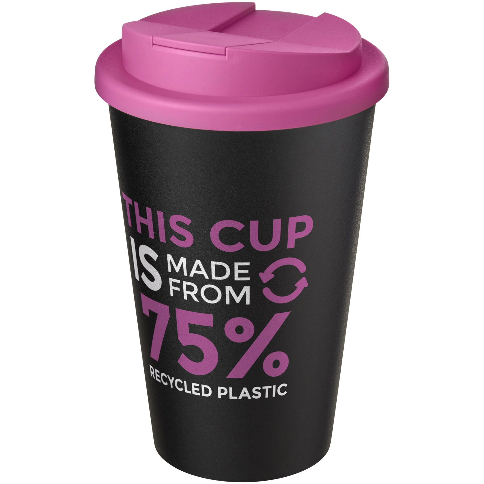 Immagine Tazza Americano® Eco da 350 ml in materiale riciclato e con coperchio ermetico