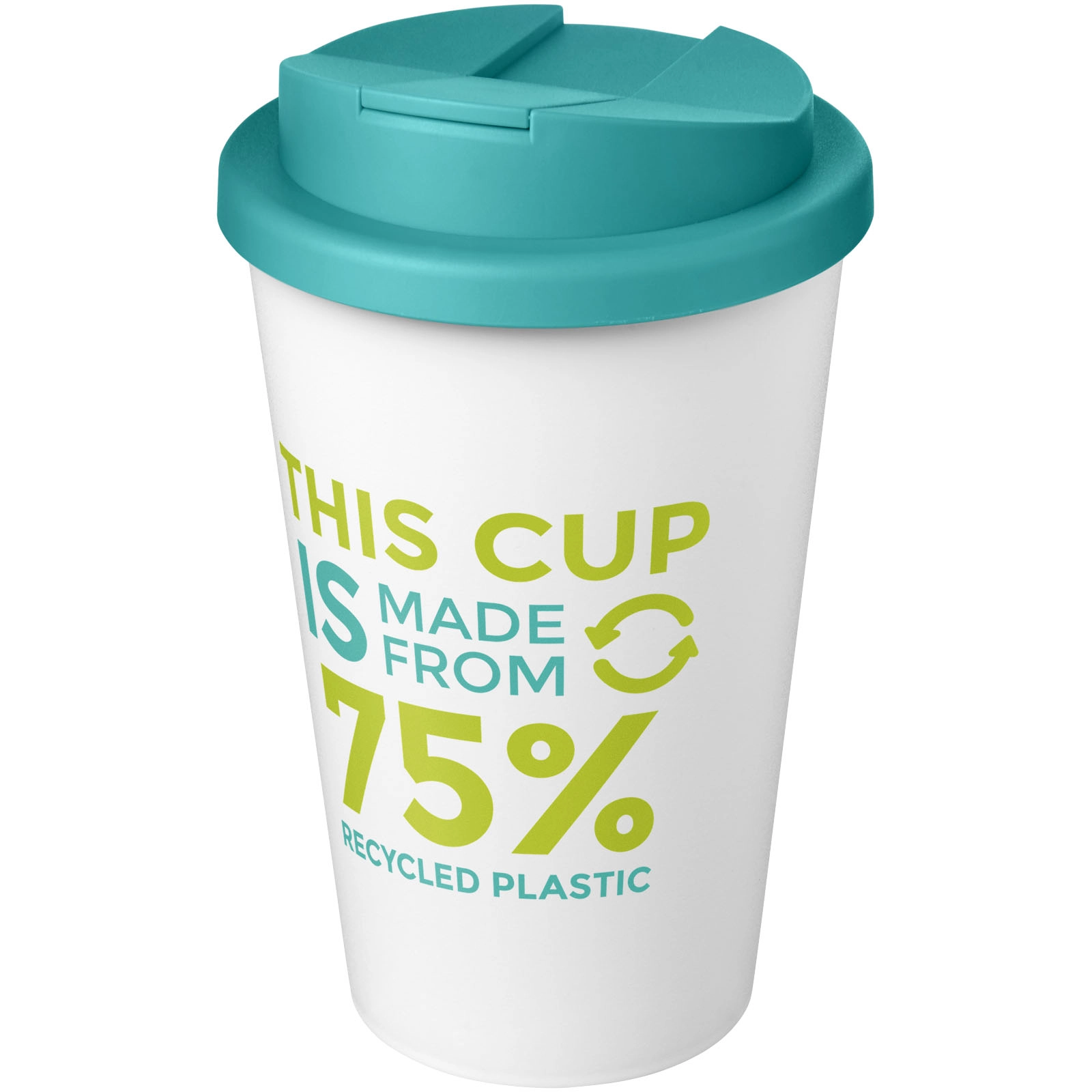 Immagine Tazza Americano® Eco da 350 ml in materiale riciclato e con coperchio ermetico