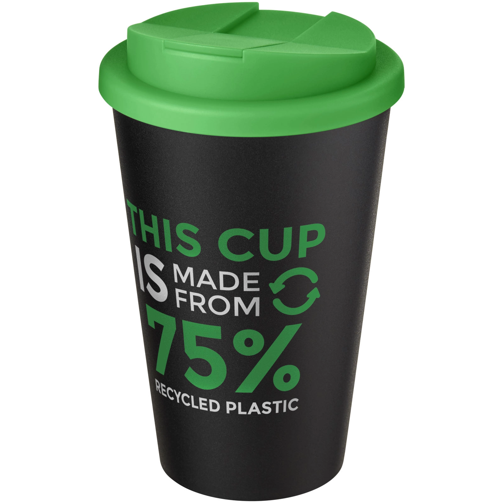 Immagine Tazza Americano® Eco da 350 ml in materiale riciclato e con coperchio ermetico