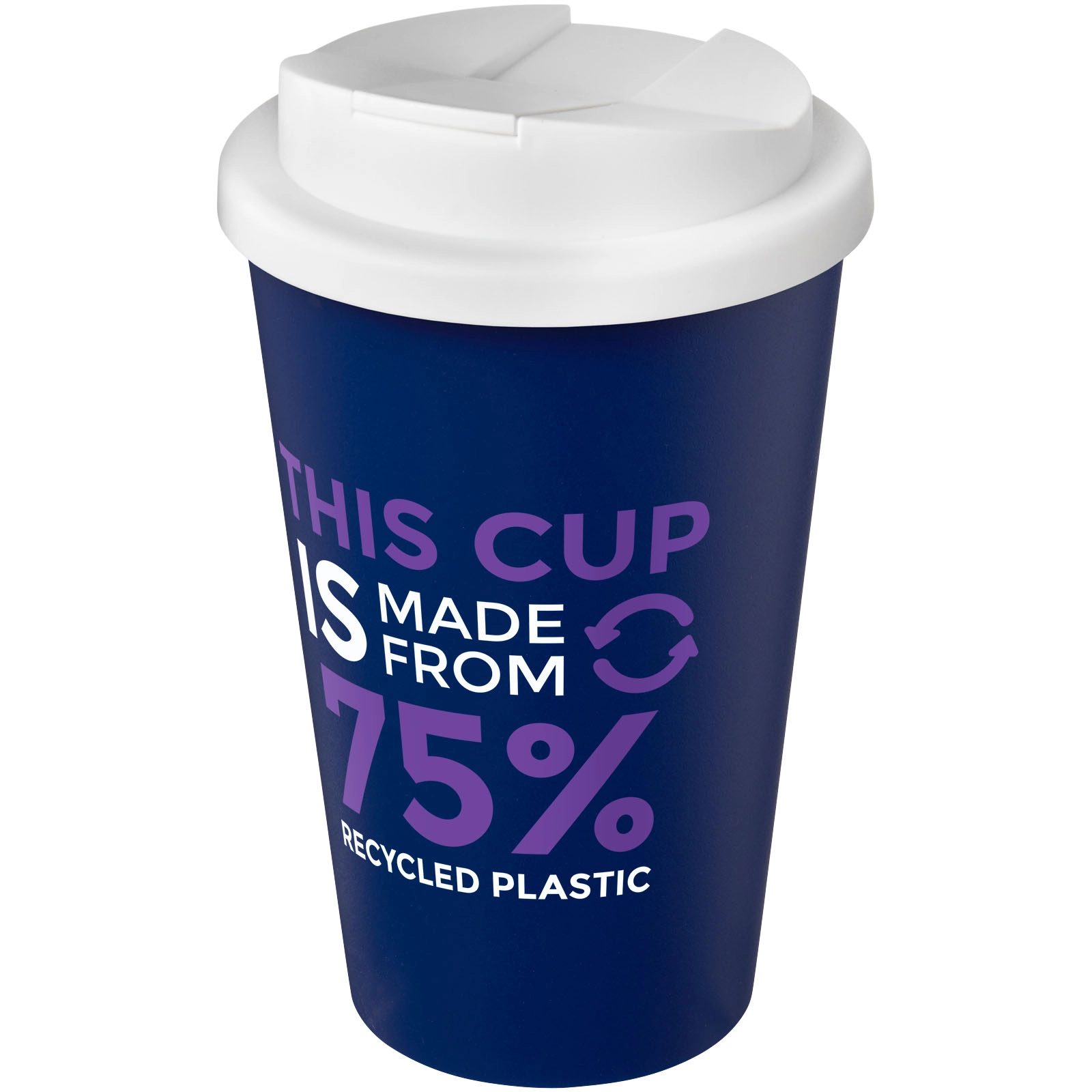 Immagine Tazza Americano® Eco da 350 ml in materiale riciclato e con coperchio ermetico