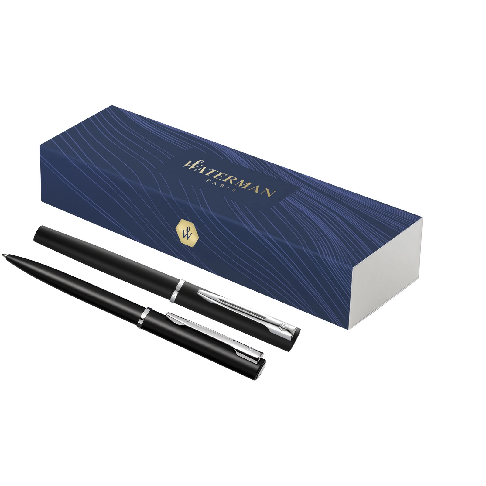 Immagine Waterman set penna a sfera e penna roller Allure (inchiostro blu)