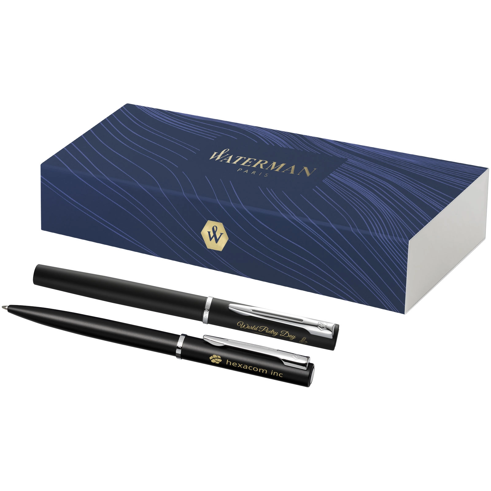 Immagine Waterman set penna a sfera e penna roller Allure (inchiostro blu)