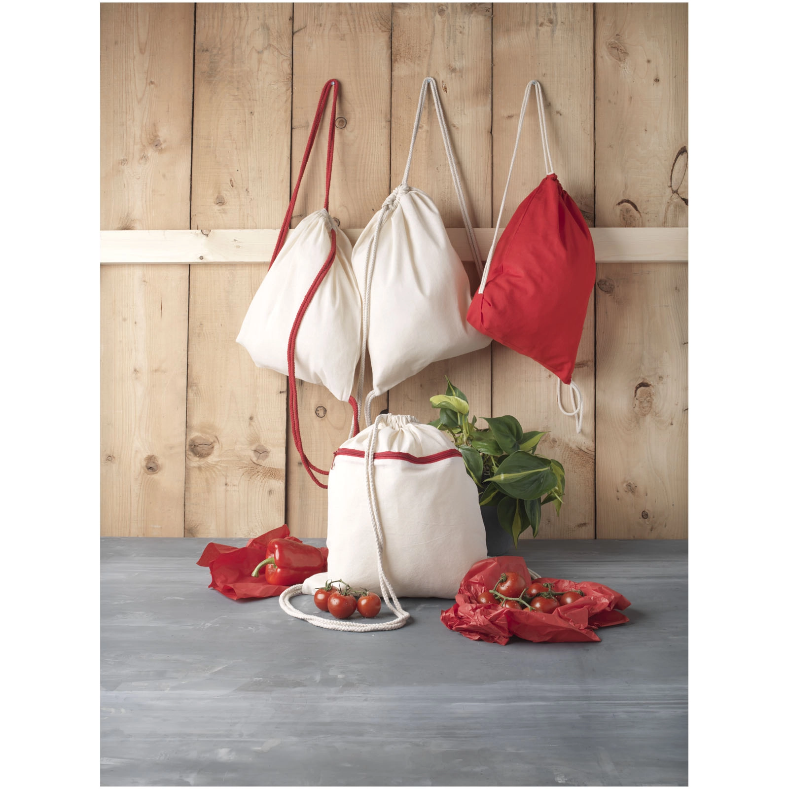 Immagine Zaino con cordoncino Oregon in cotone da 140 g/m² - 5L