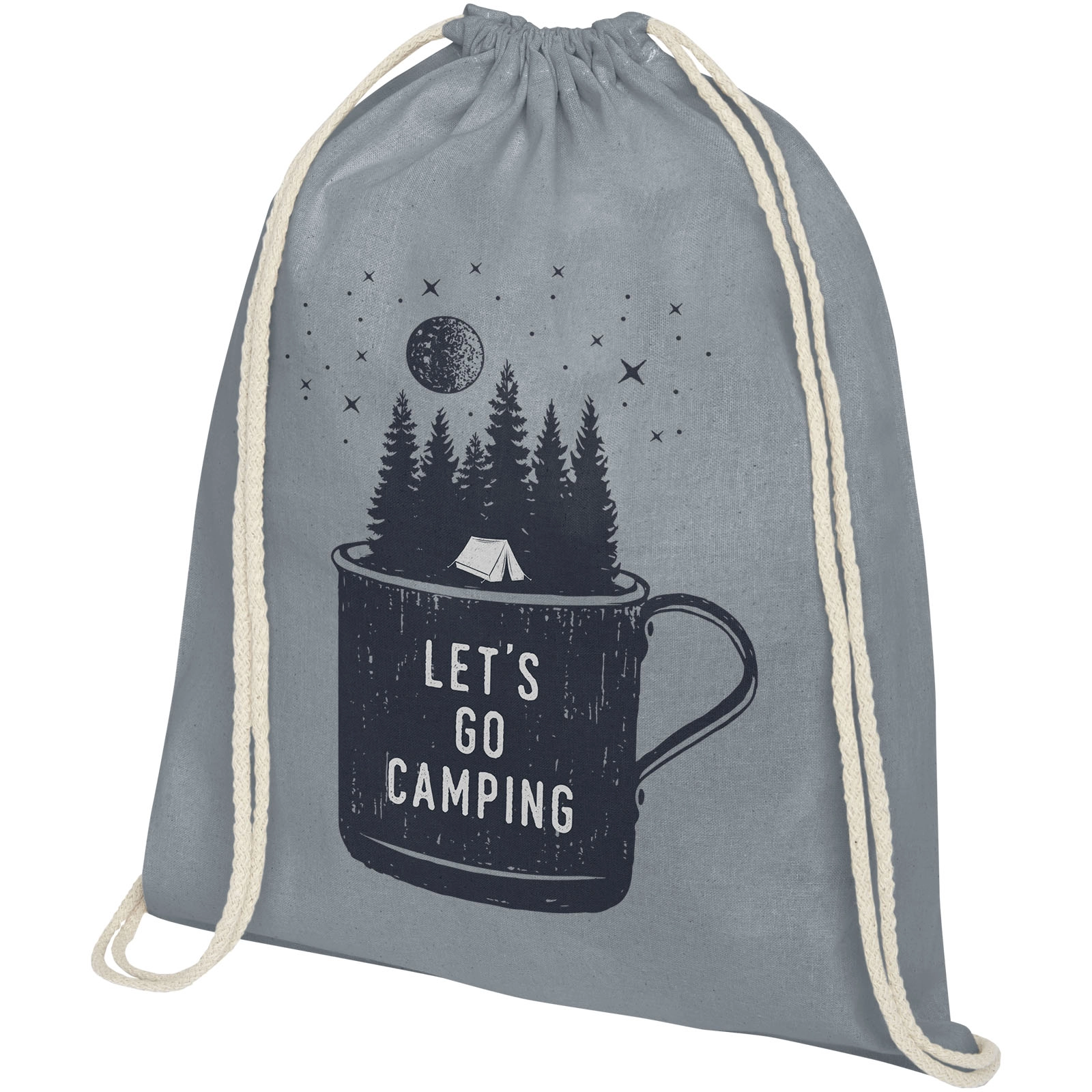 Immagine Zaino con cordoncino Oregon in cotone da 140 g/m² - 5L