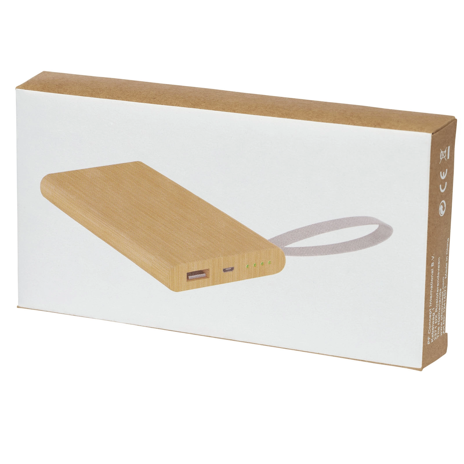 Immagine Power bank Tulda da 5000 mAh in bambù