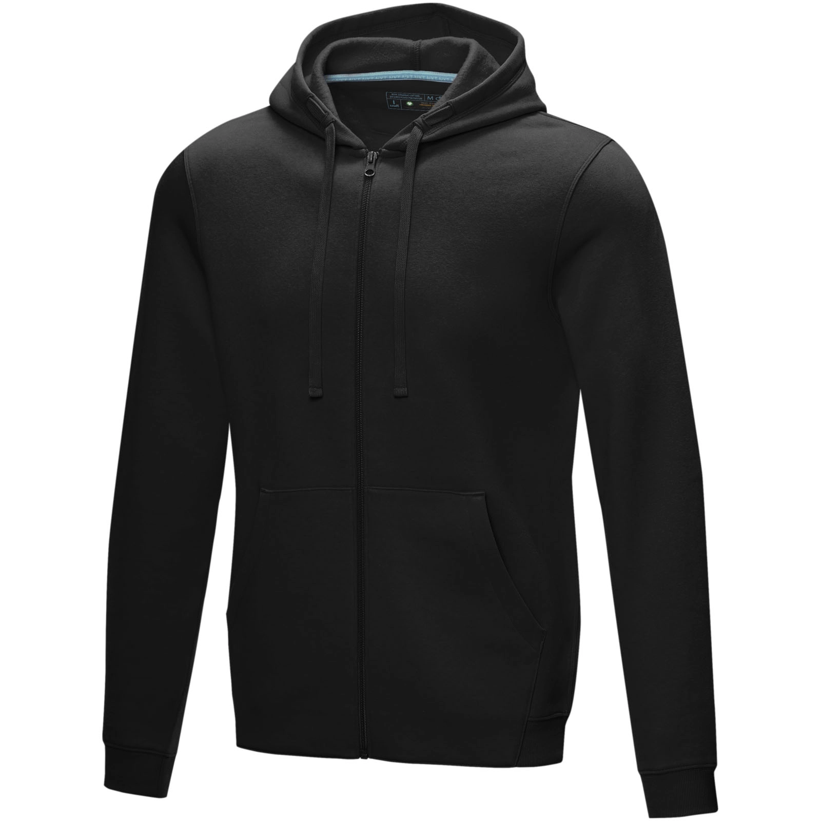 Immagine Felpa Ruby da uomo con cappuccio e full zip in tessuto organico riciclato