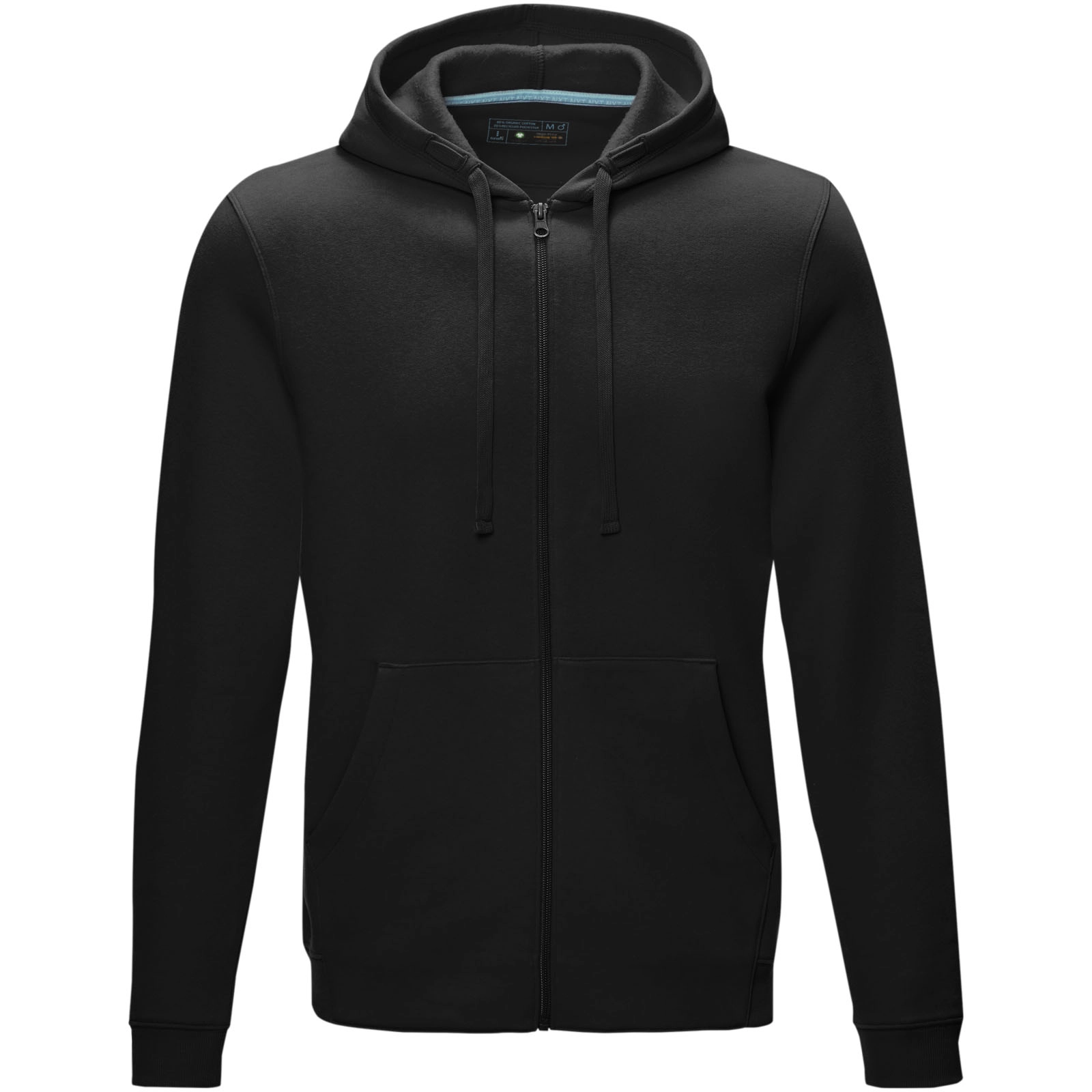 Immagine Felpa Ruby da uomo con cappuccio e full zip in tessuto organico riciclato
