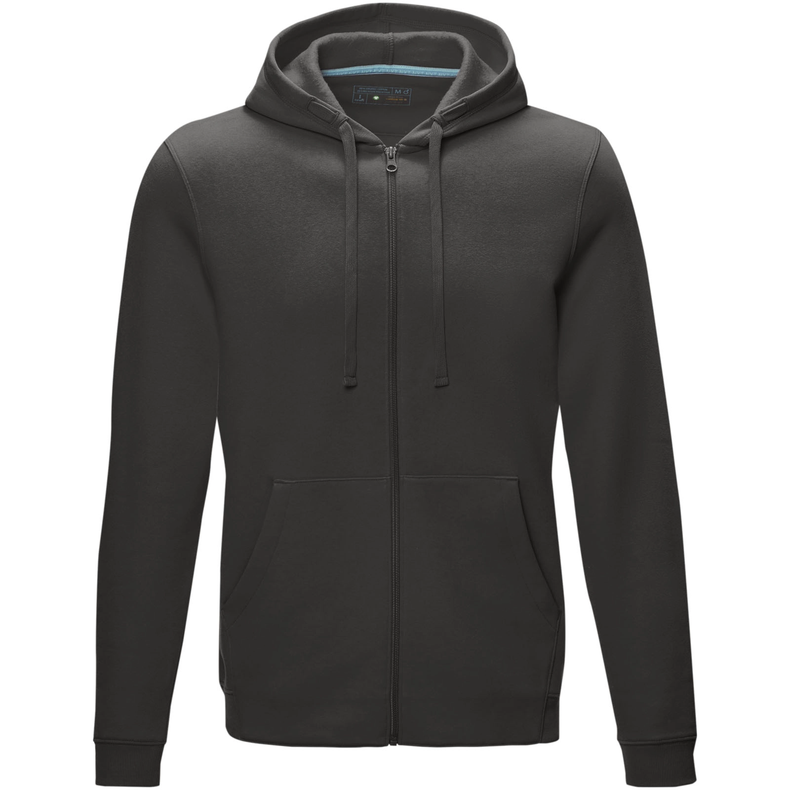 Immagine Felpa Ruby da uomo con cappuccio e full zip in tessuto organico riciclato