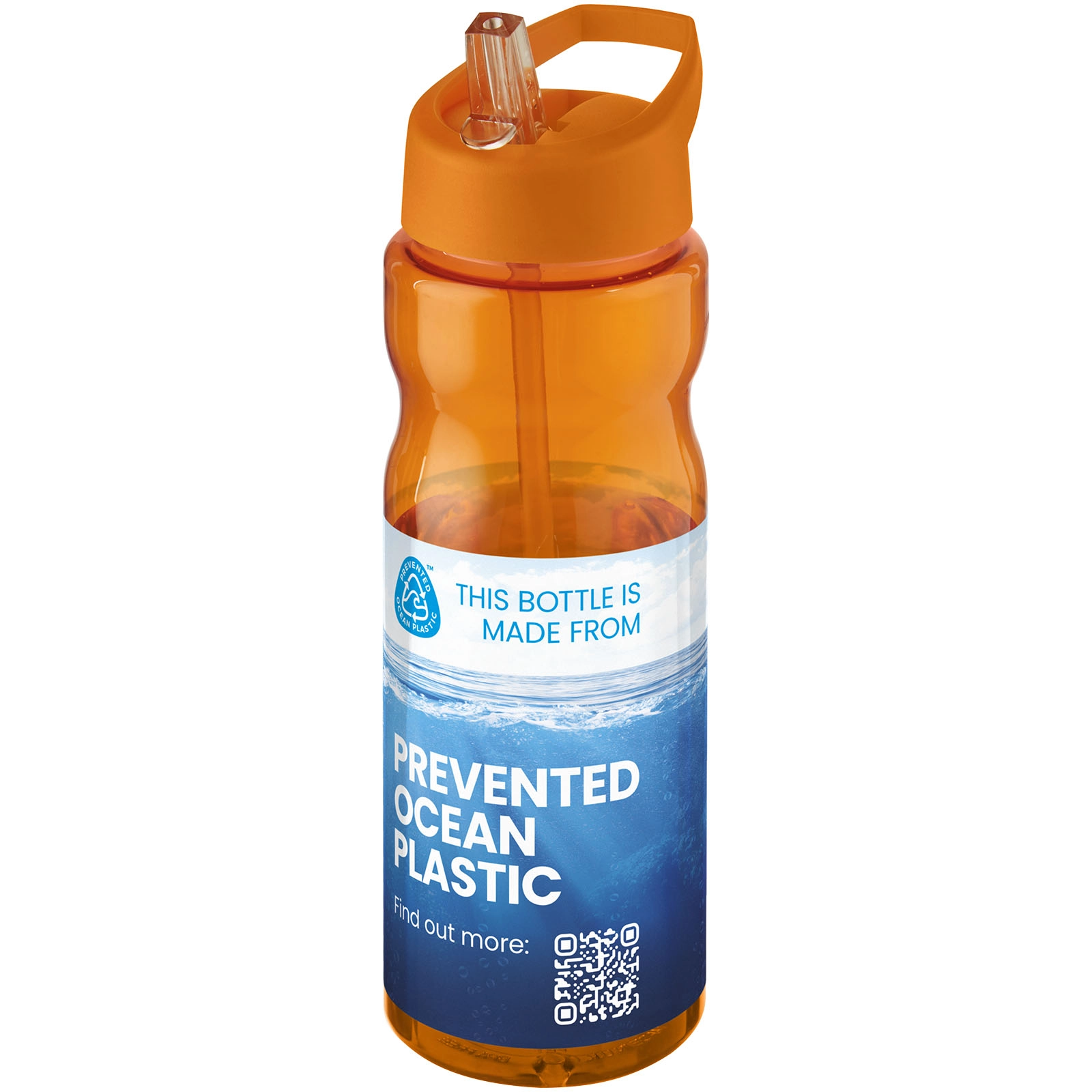 Immagine Borraccia sportiva H2O Active® Eco Base da 650 ml con coperchio con beccuccio