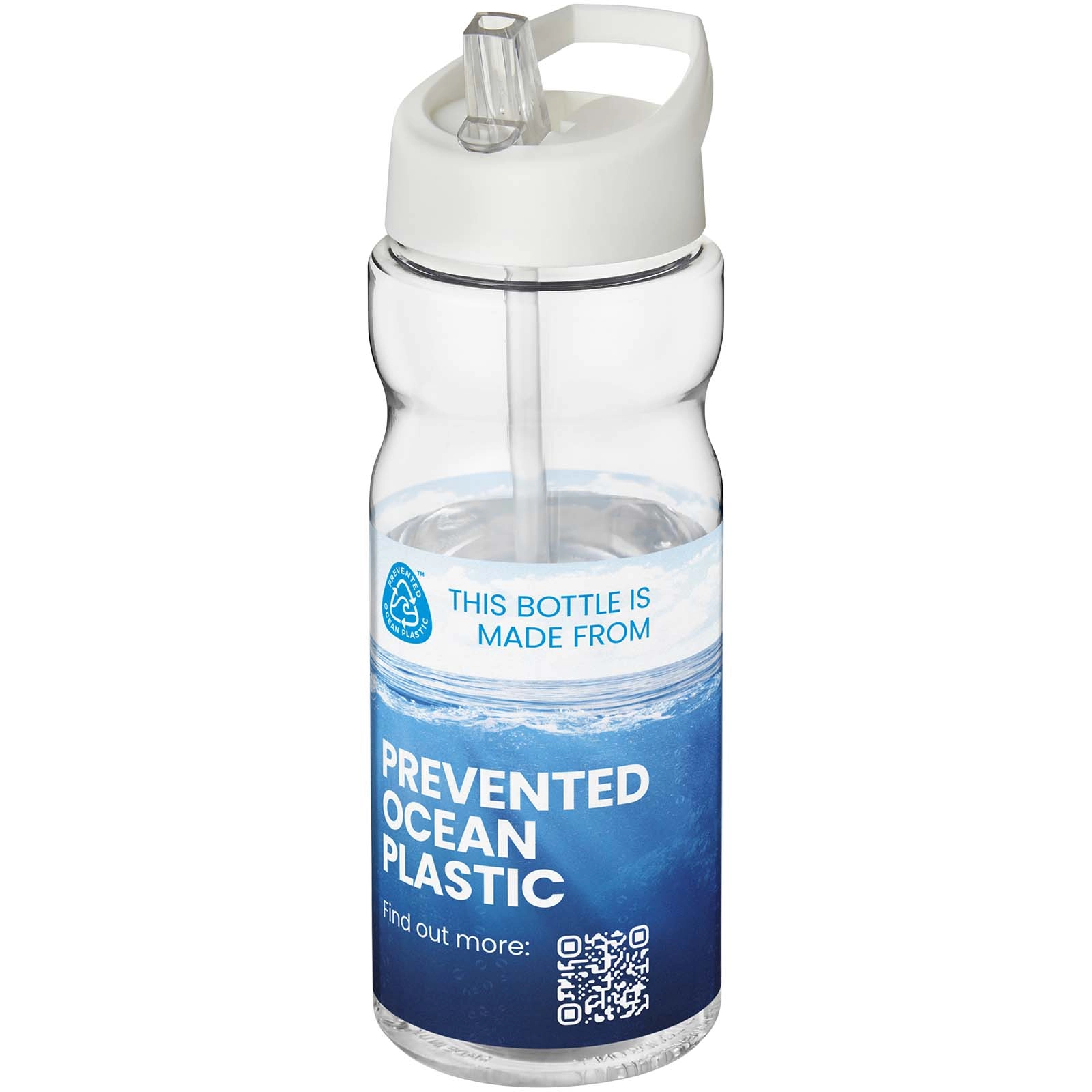 Immagine Borraccia sportiva H2O Active® Eco Base da 650 ml con coperchio con beccuccio