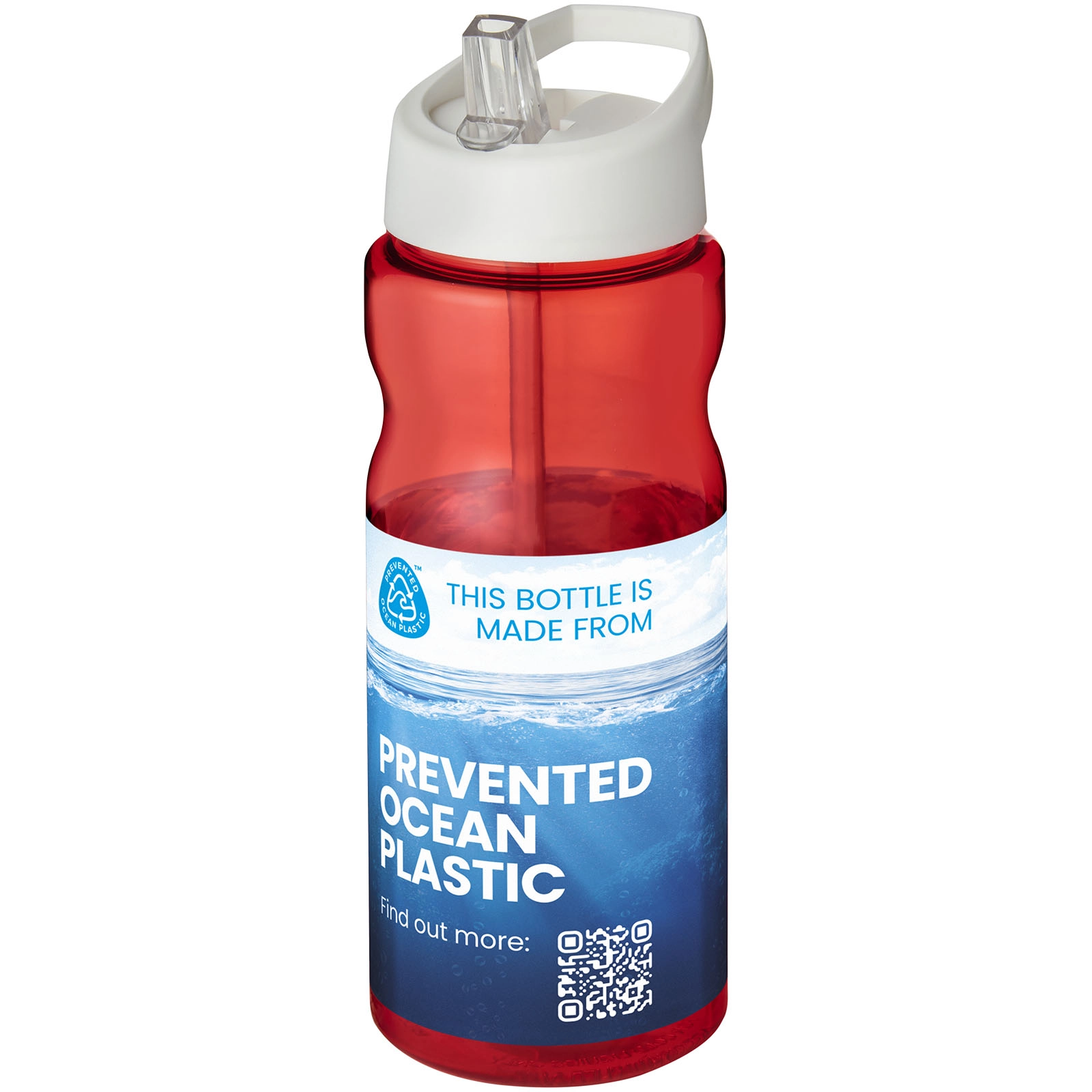 Immagine Borraccia sportiva H2O Active® Eco Base da 650 ml con coperchio con beccuccio