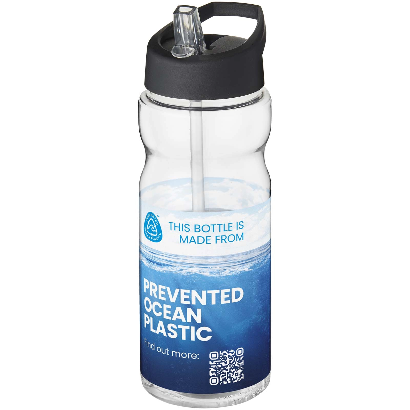 Immagine Borraccia sportiva H2O Active® Eco Base da 650 ml con coperchio con beccuccio
