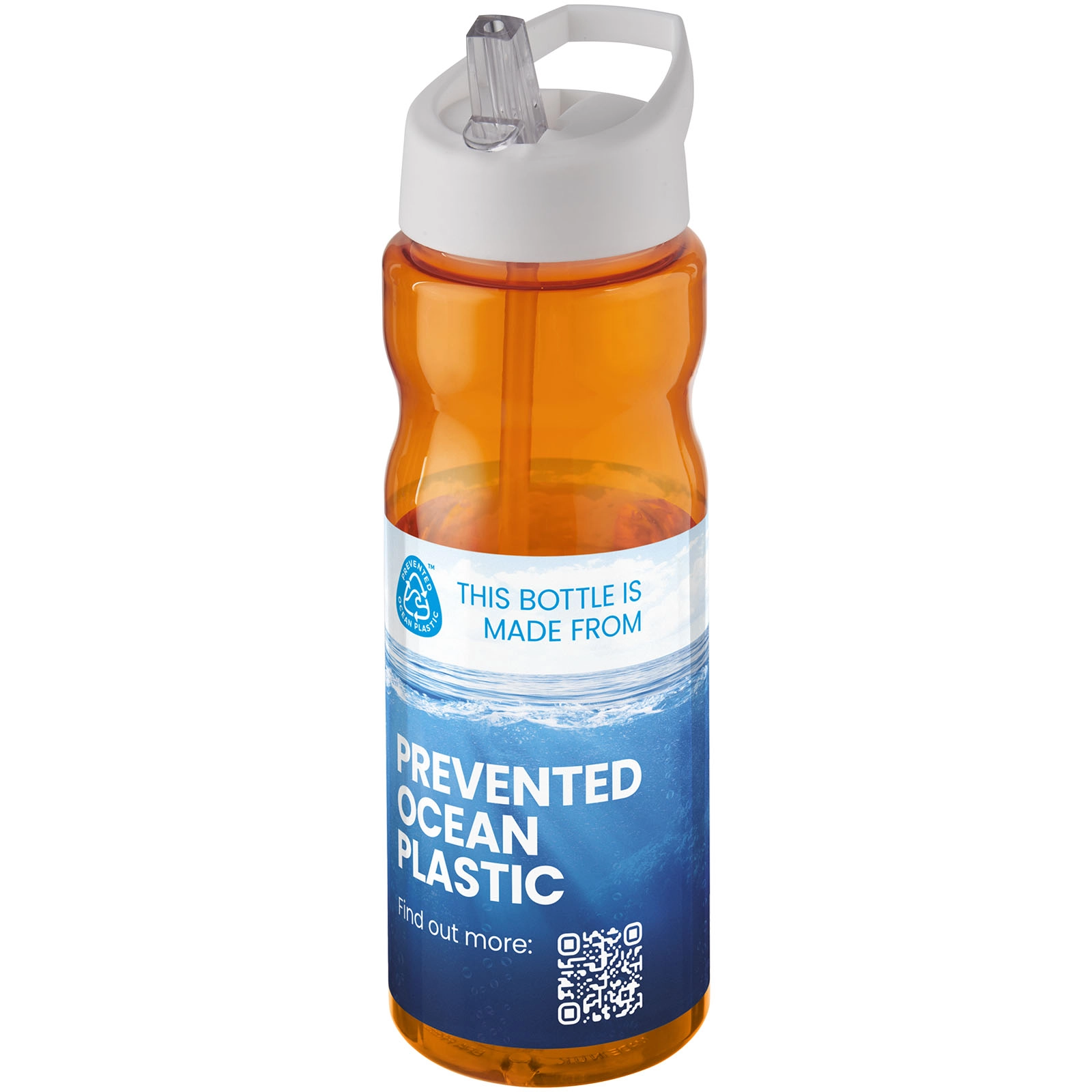 Immagine Borraccia sportiva H2O Active® Eco Base da 650 ml con coperchio con beccuccio