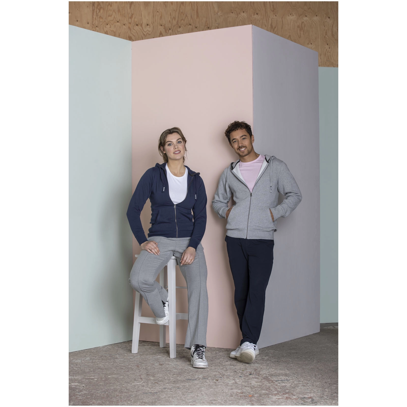 Immagine Felpa Arora con cappuccio e cerniera da uomo