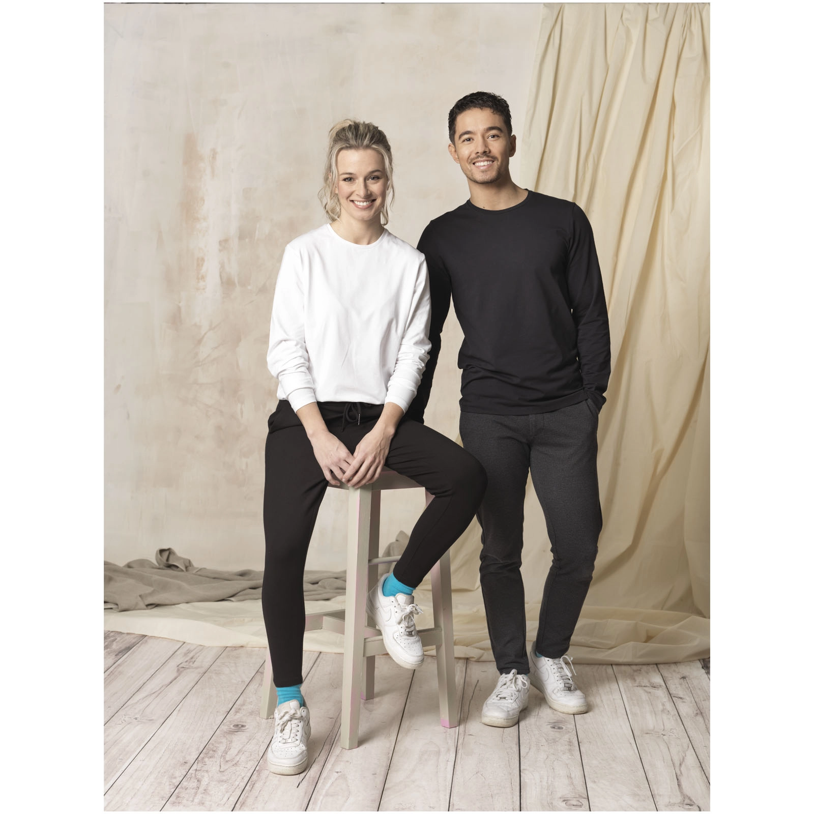 Immagine T-shirt Ponoka in tessuto organico a manica lunga da uomo