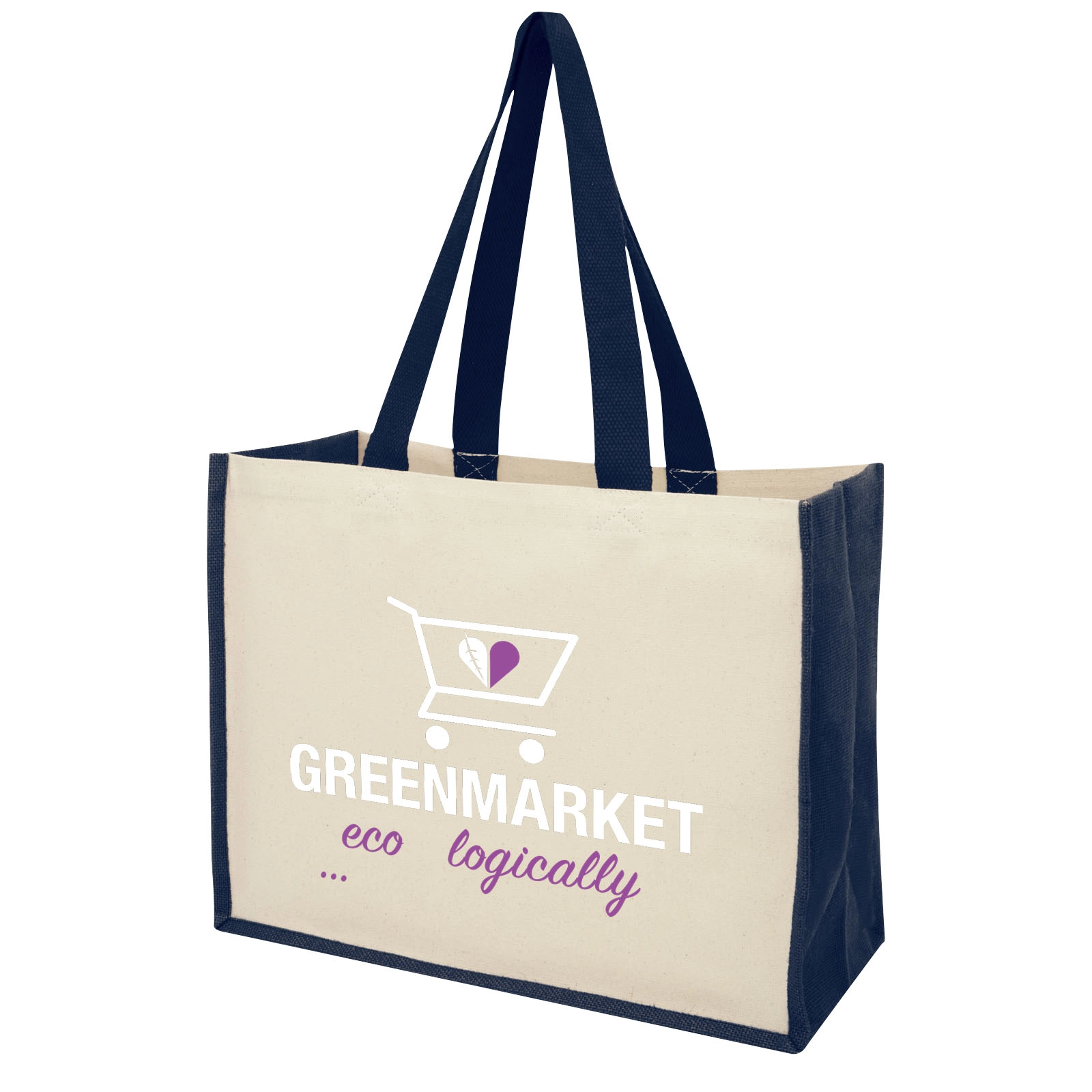 Immagine Shopper in iuta e canvas 320 g/m² Varai - 23L