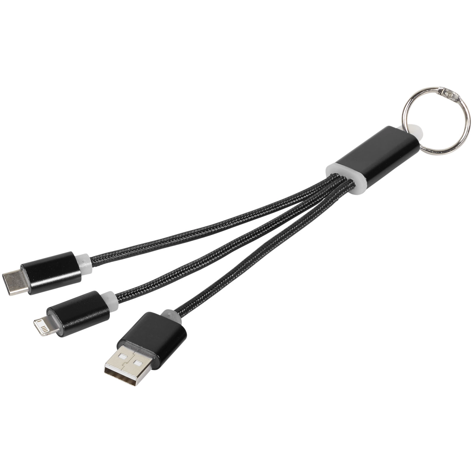 Immagine Cavo di ricarica 3 in 1 Metal con clip
