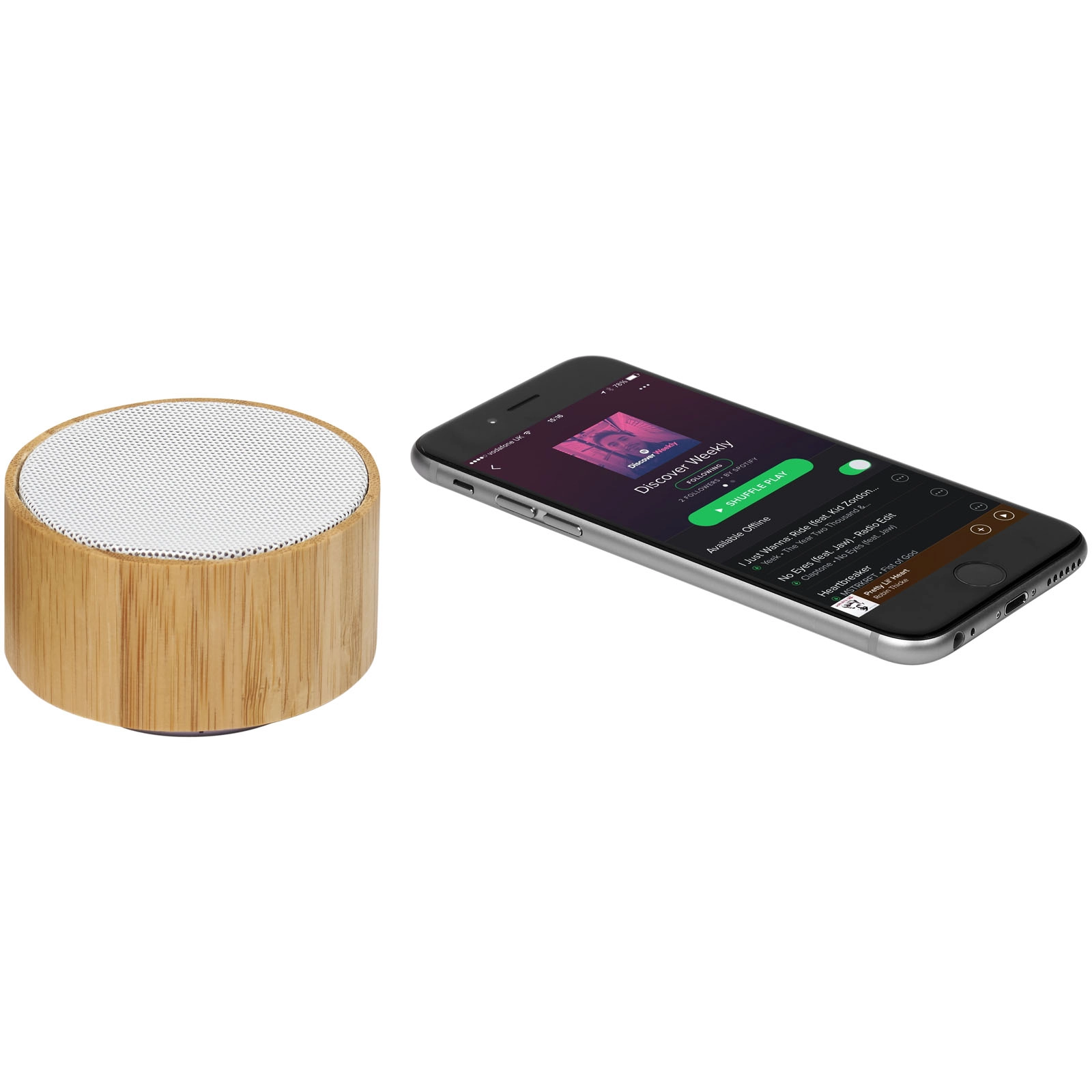 Immagine Altoparlante Bluetooth® in bambù Cosmos
