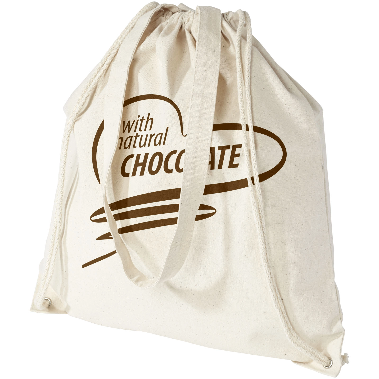 Immagine Zaino con cordoncino Eliza in cotone da 240 g/m² - 6L