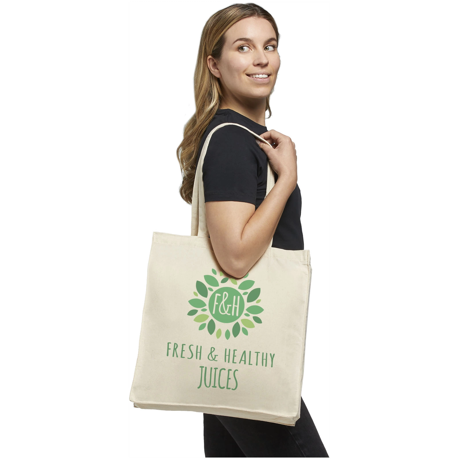 Immagine Shopper in cotone 220 g/m² Odessa - 13L