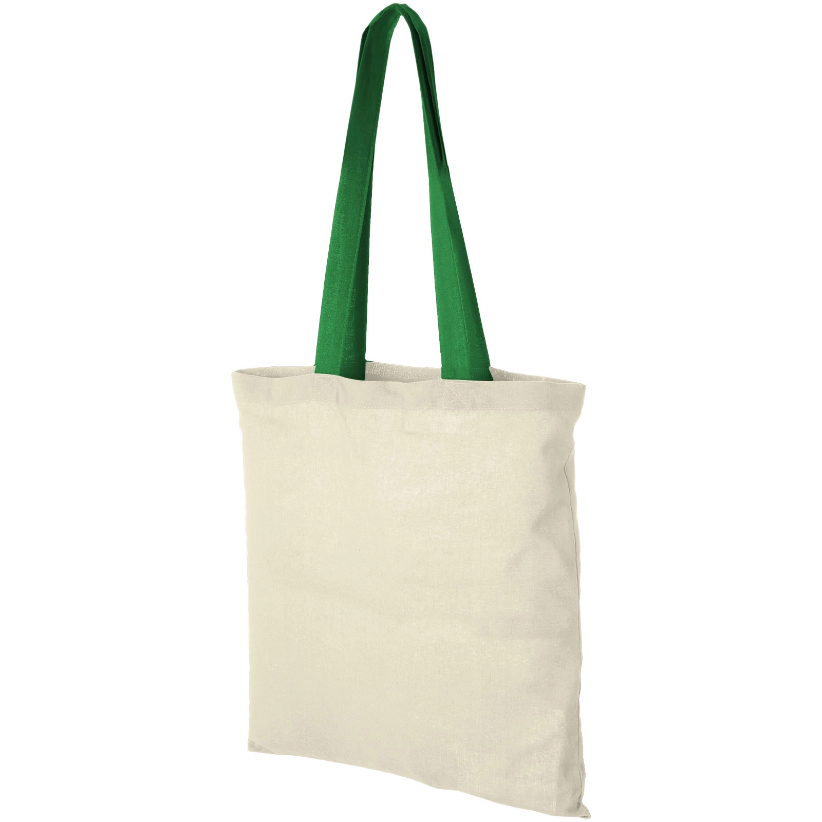 Immagine Shopper in cotone 100 g/m² con manici colorati Nevada - 7L