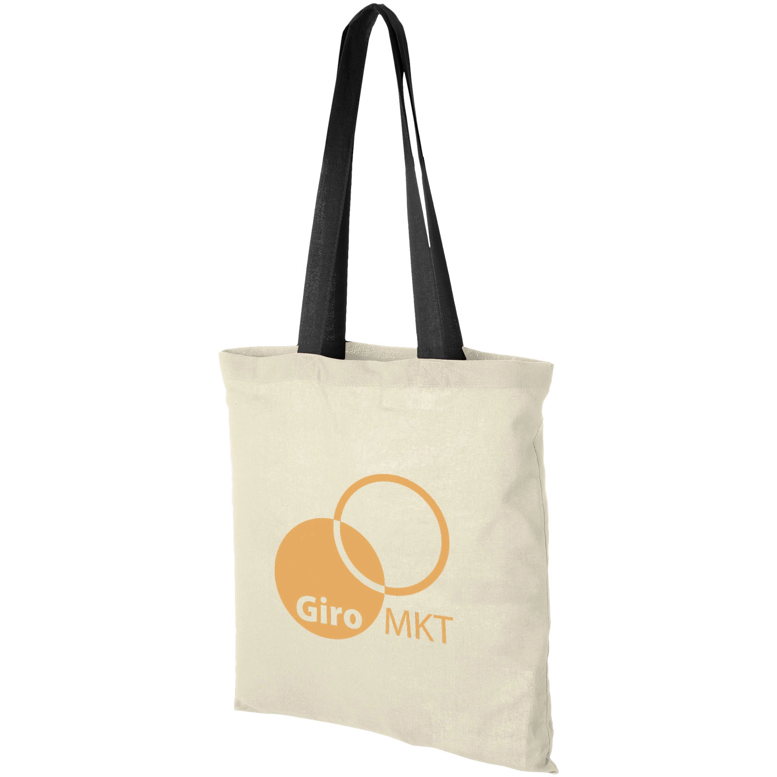 Immagine Shopper in cotone 100 g/m² con manici colorati Nevada - 7L