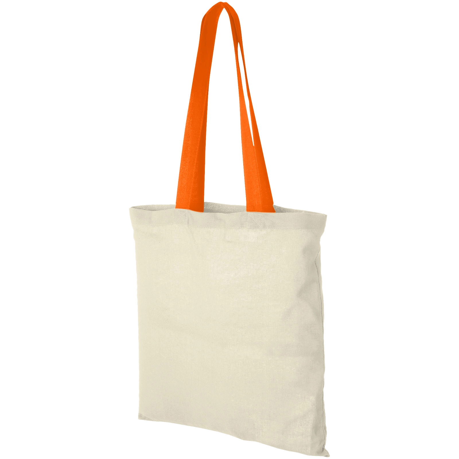 Immagine Shopper in cotone 100 g/m² con manici colorati Nevada - 7L