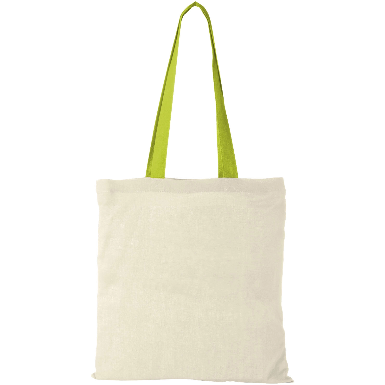 Immagine Shopper in cotone 100 g/m² con manici colorati Nevada - 7L