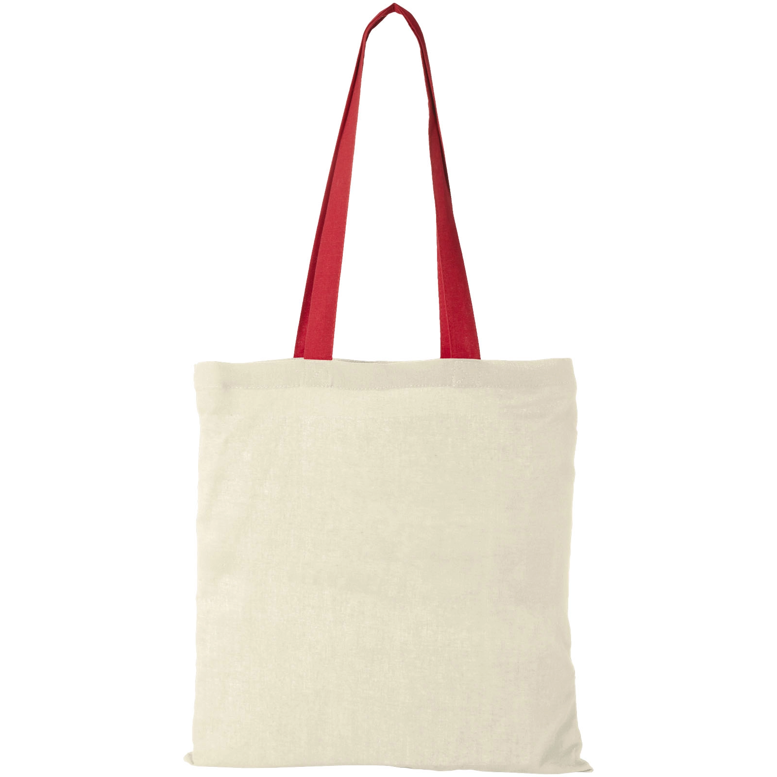 Immagine Shopper in cotone 100 g/m² con manici colorati Nevada - 7L